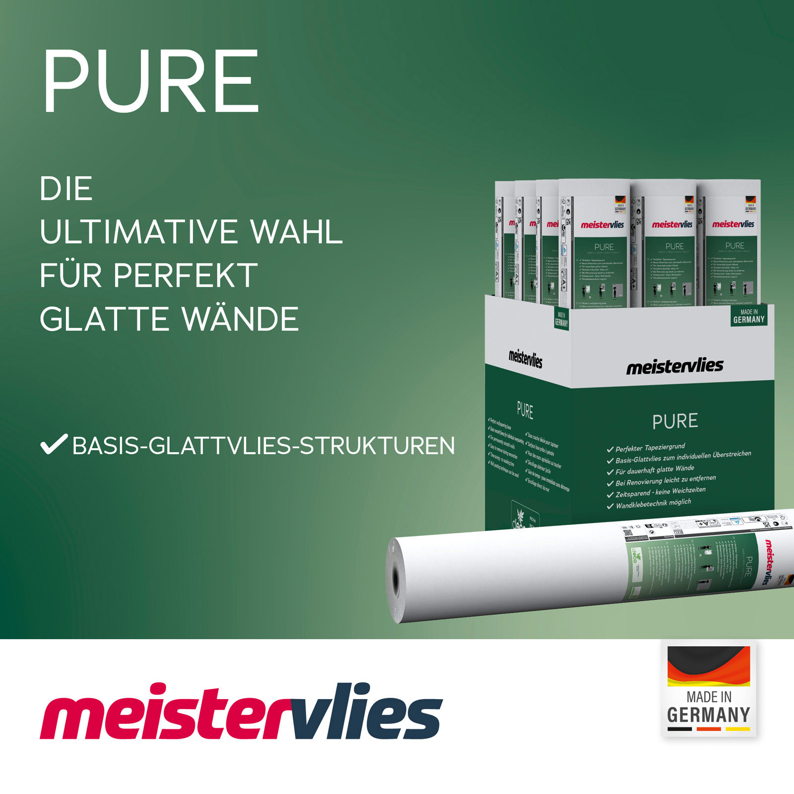 AS Glattvlies Meistervlies 8 überstreichbar 144010