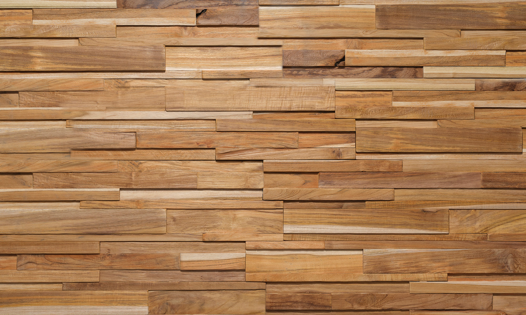 Wallsupply 3D Holz Wandpaneele UltraWood Teak Firenze