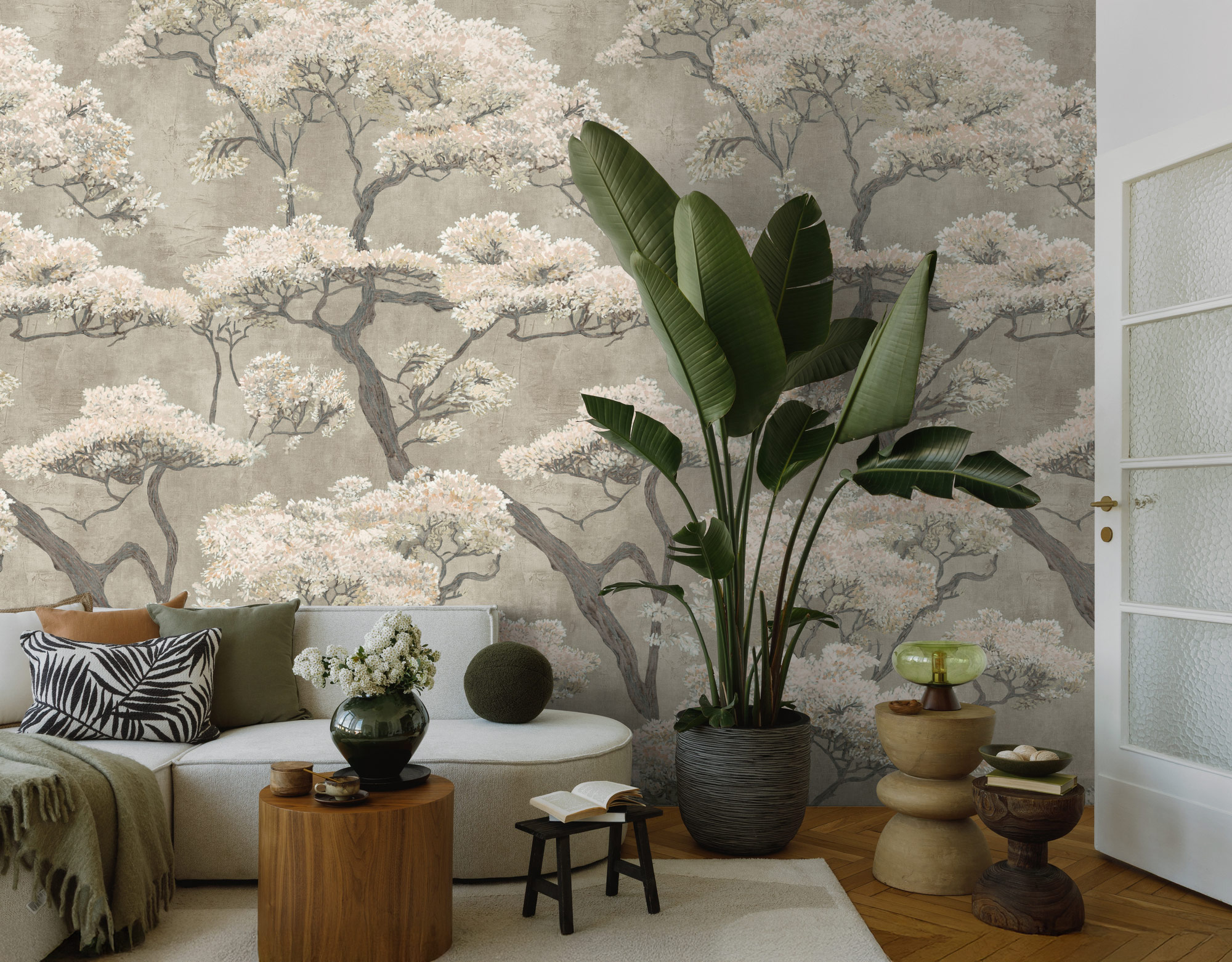 AS Fototapete The Wall 4 Blüten Creme 792482