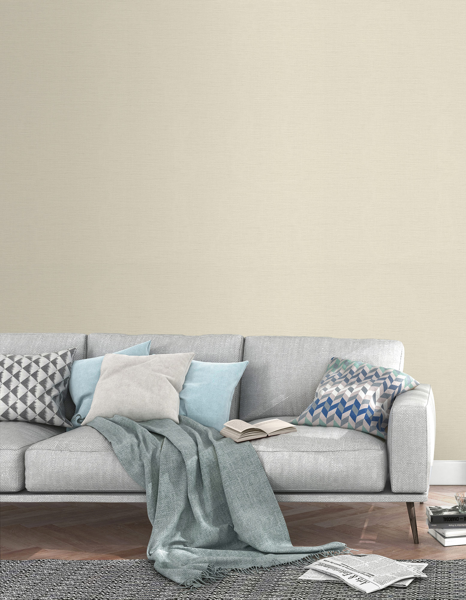 Rasch Vliestapete Onszelf Stories Leinenoptik Uni 531329