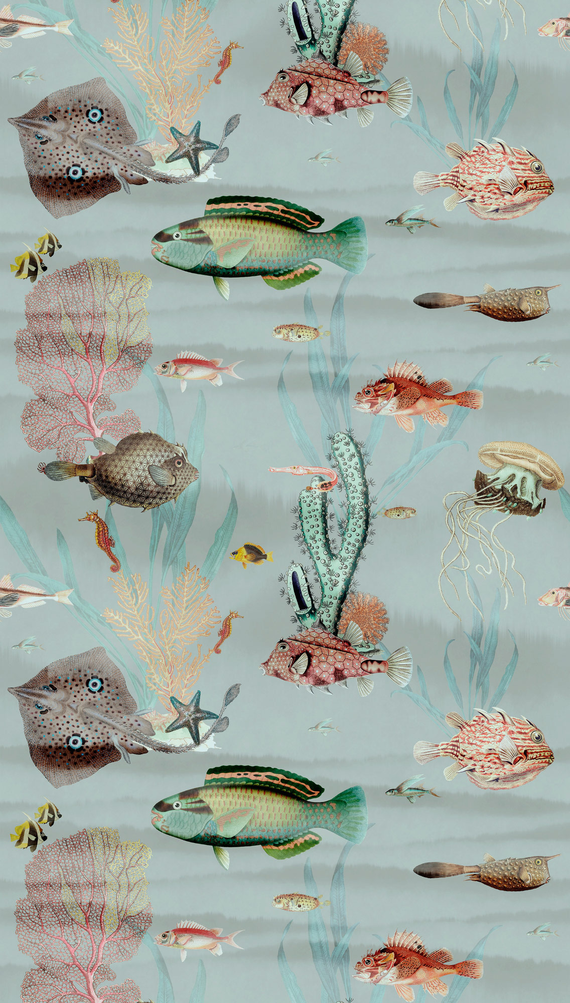 Livingwalls Vliestapete The Wall 3 Fische 398721