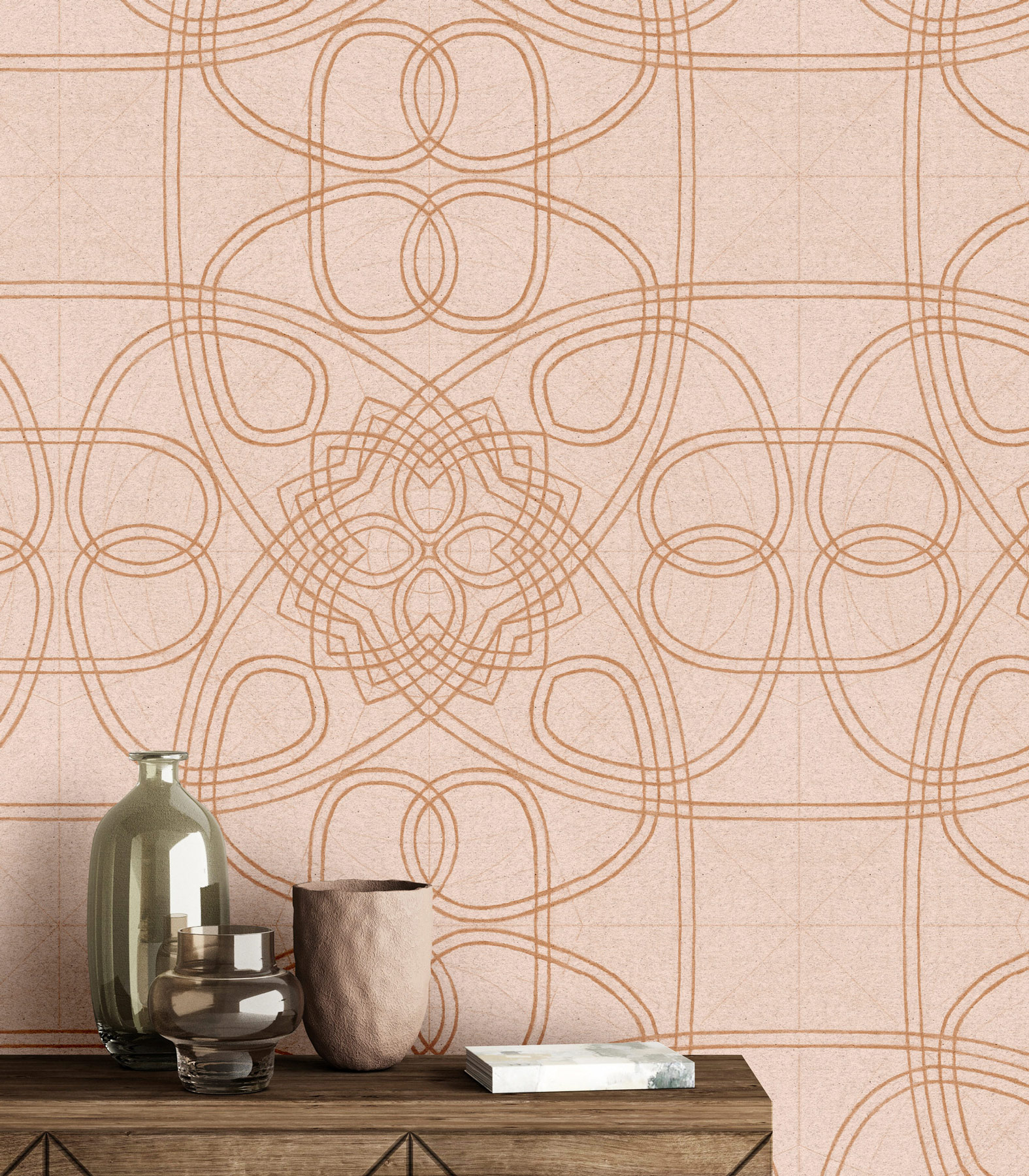 AS Fototapete Walls by Patel 5 Linien Rosa DD134483