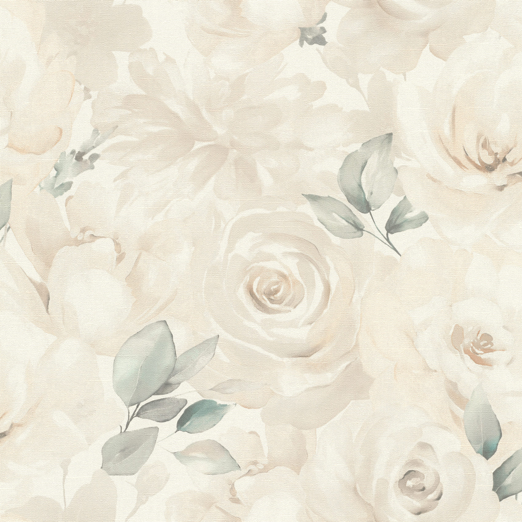 Rasch Vliestapete Peonies Beige Blumen 582321