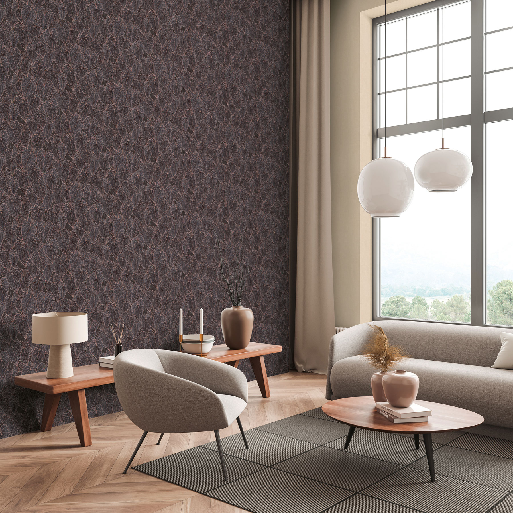 AS Vliestapete Daniel Hechter 7 Floral Braun 781282