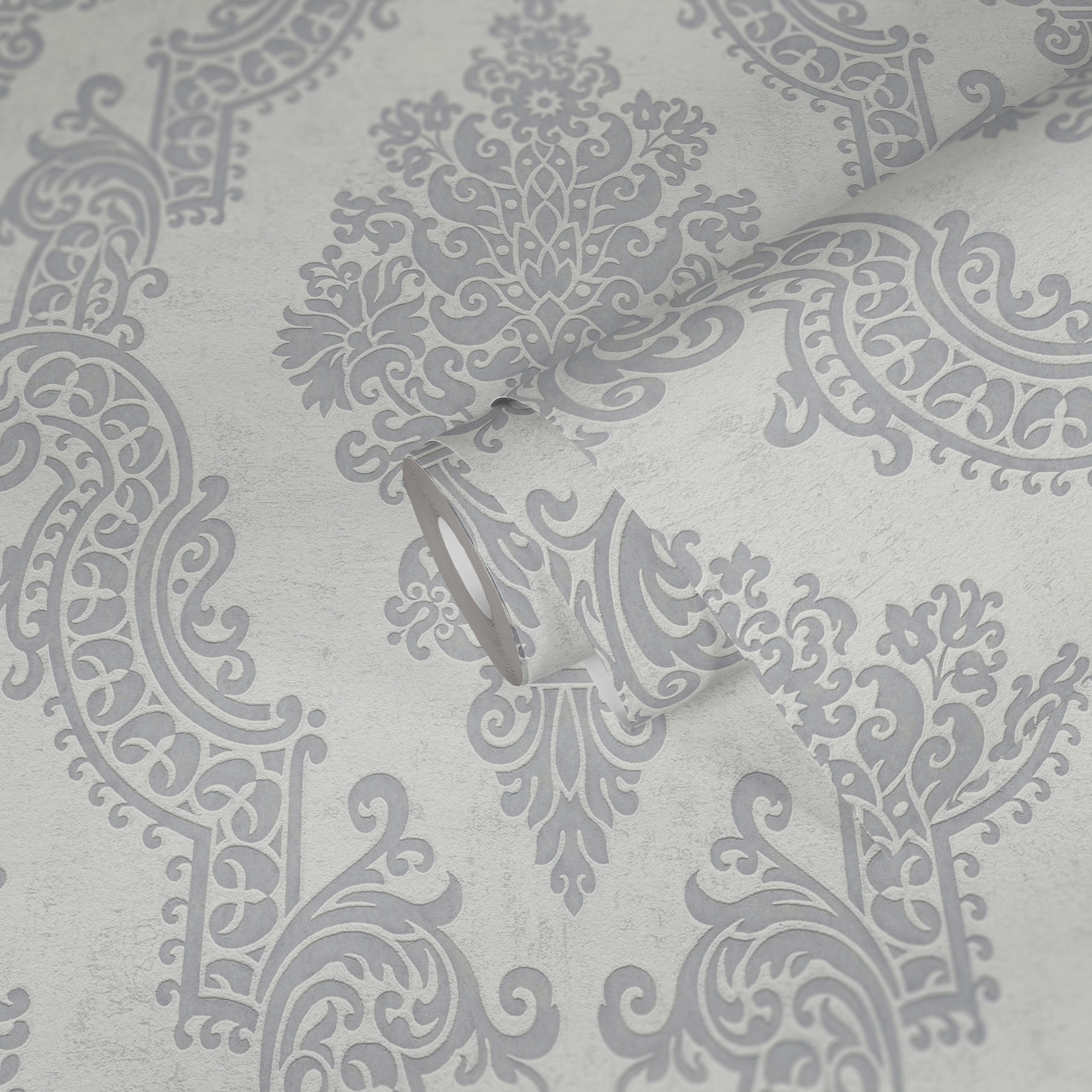 AS Vliestapete Pure Elegance Ornament Weiß 397655