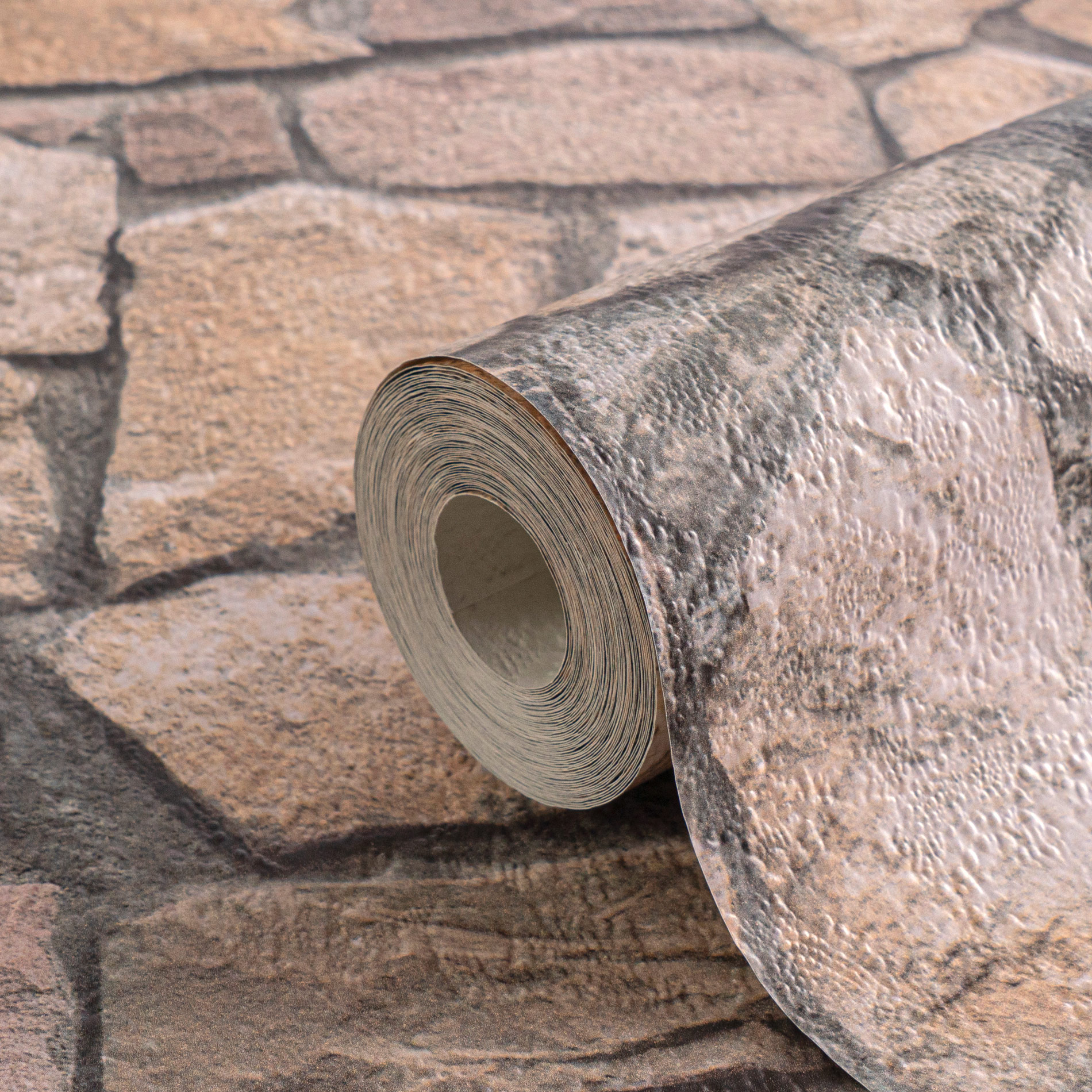 AS Tapete Il Decoro Steinoptik Naturstein Braun 692412