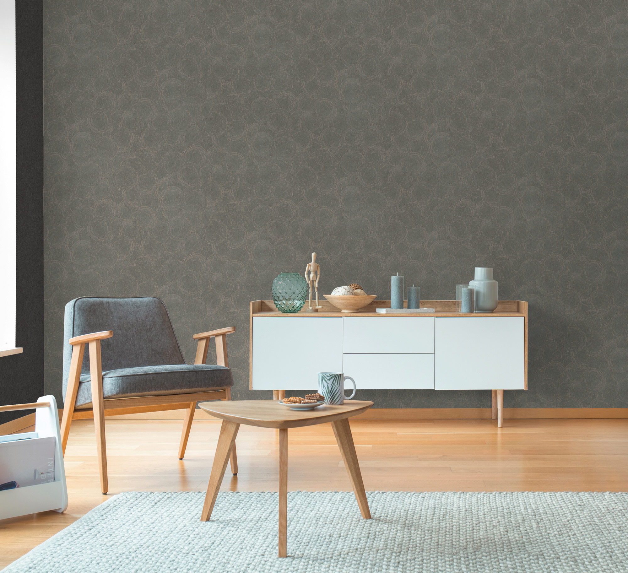 AS Vliestapete Hygge 3 Natur Grau 790931