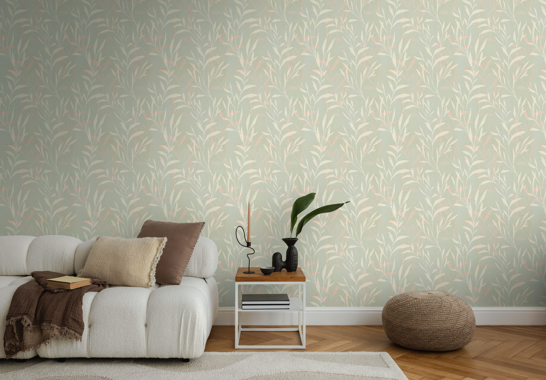 AS Vliestapete Anna d'Andrea Blätter Creme 782221