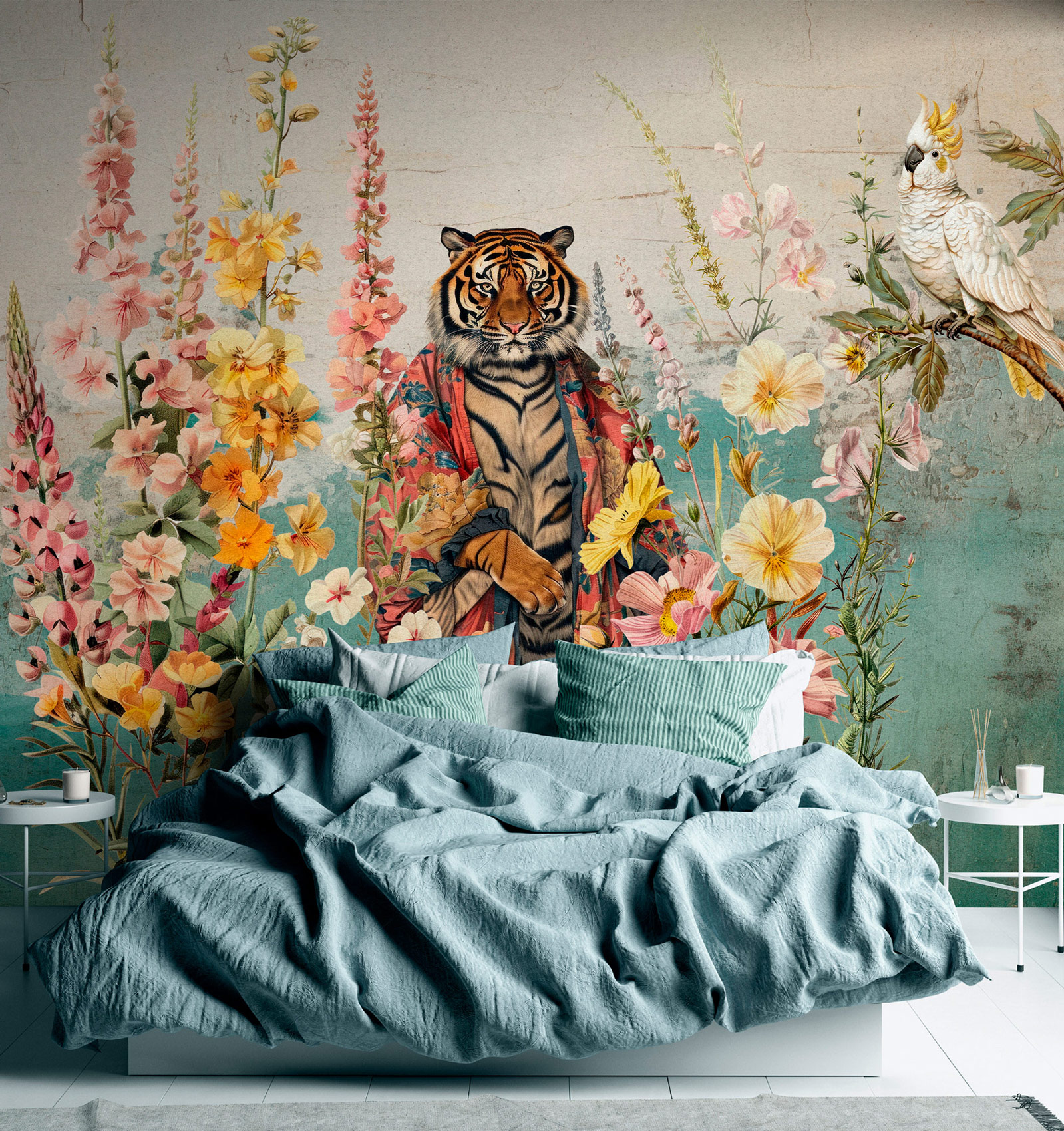 AS Fototapete Walls by Patel 5 Tiger Türkis DD134399