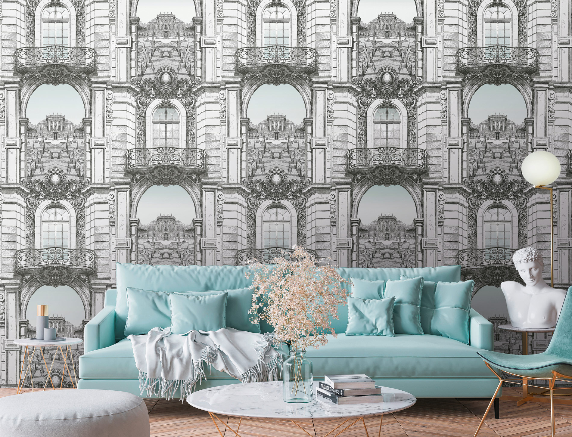 Livingwalls Vliestapete The Wall II Gebäude 393111