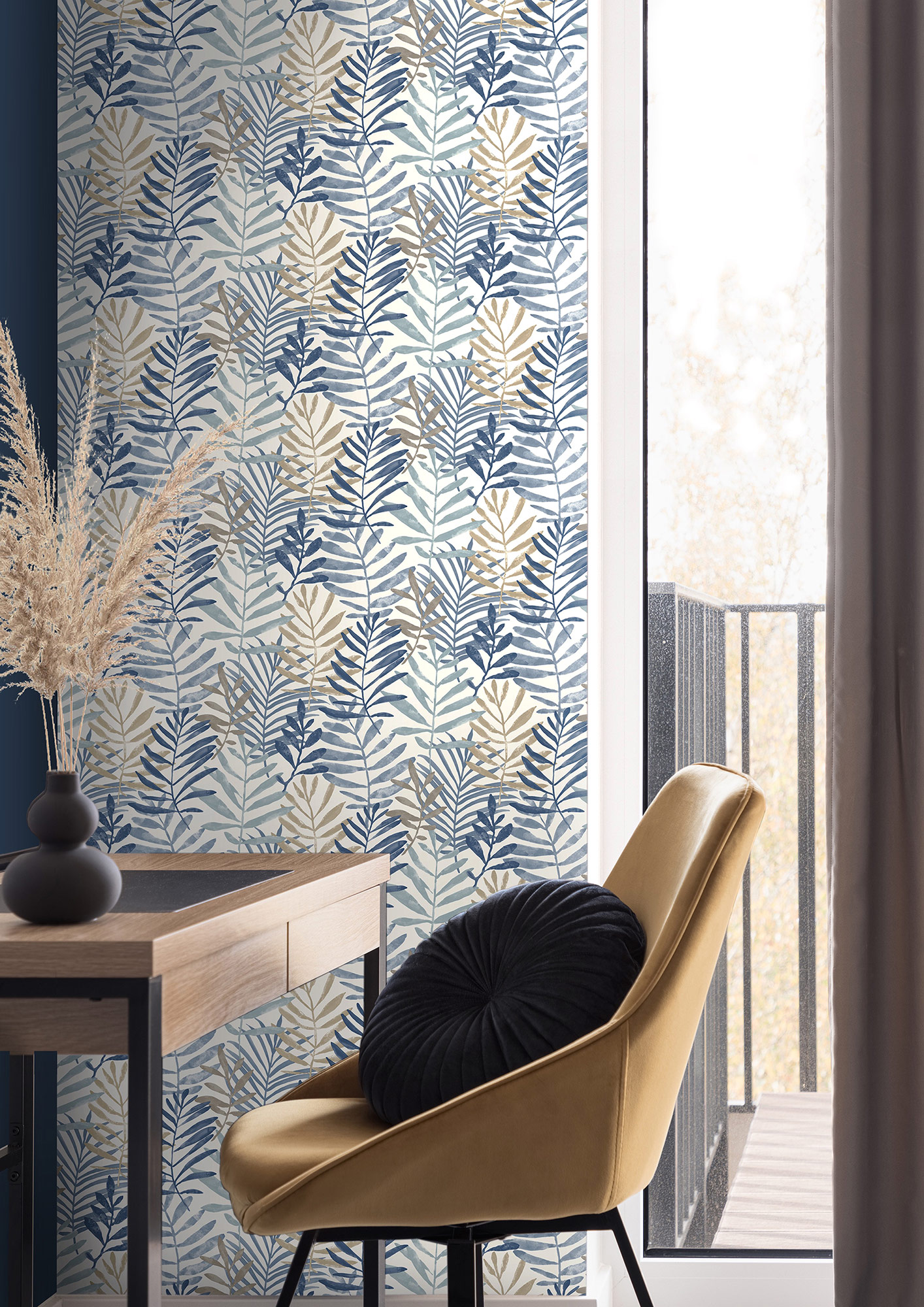 Rasch Vliestapete Symphony Blau-Dunkelblau 865349