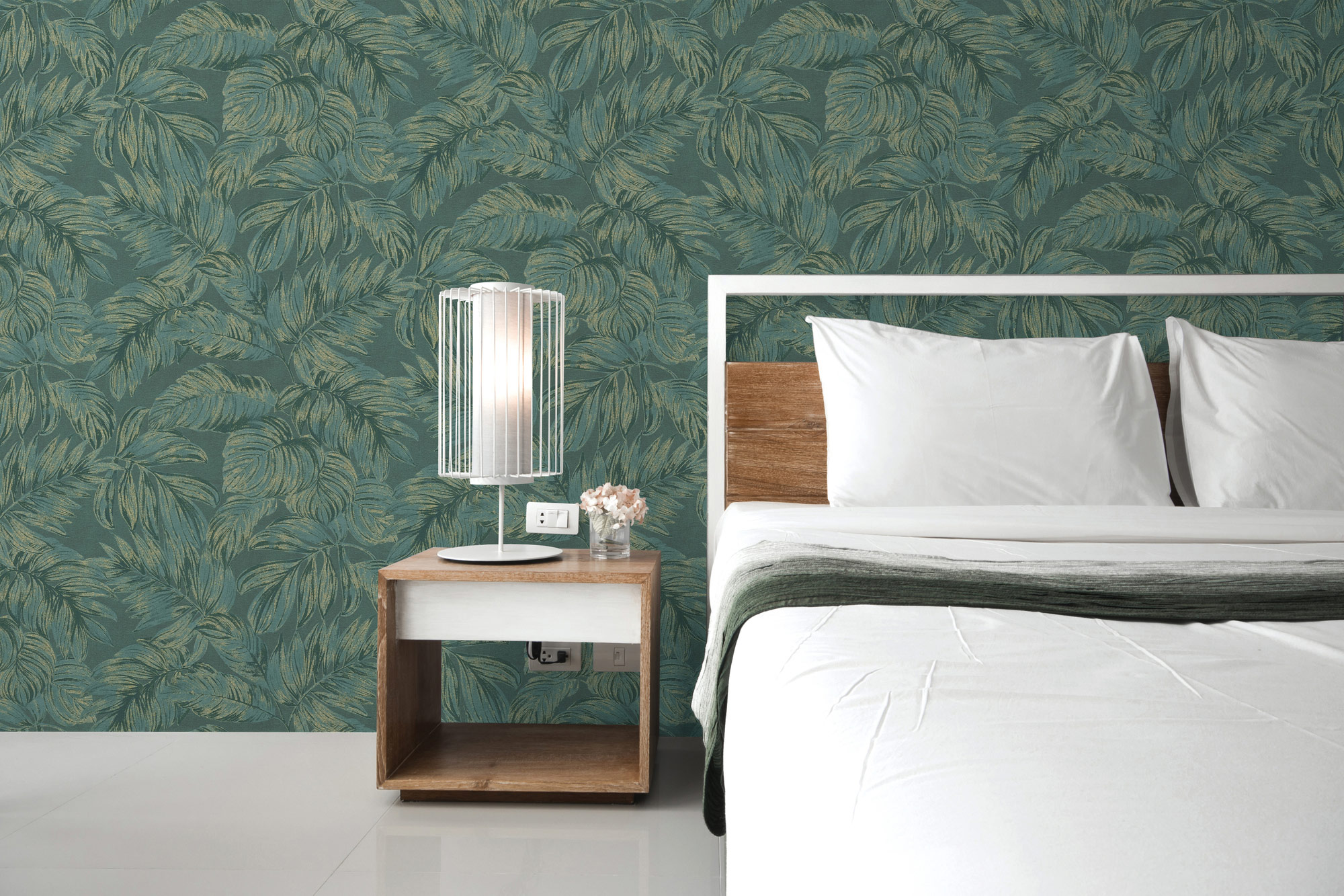 AS Vliestapete Casual Living Grün Floral 393401