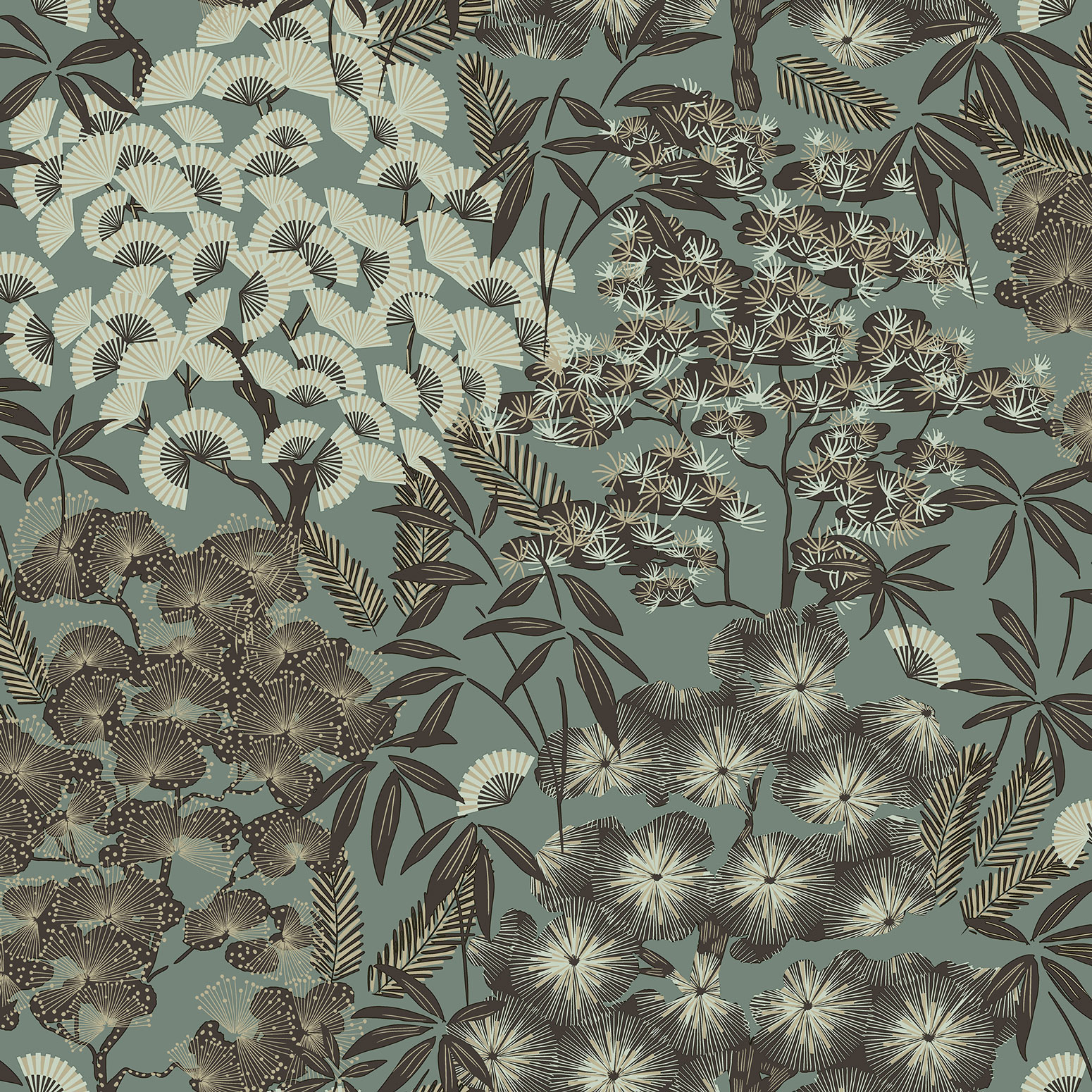 Grandeco Vliestapete Ciara Floral gruen A63002 Grandeco Vliestapete Ciara Floral gruen A63002
