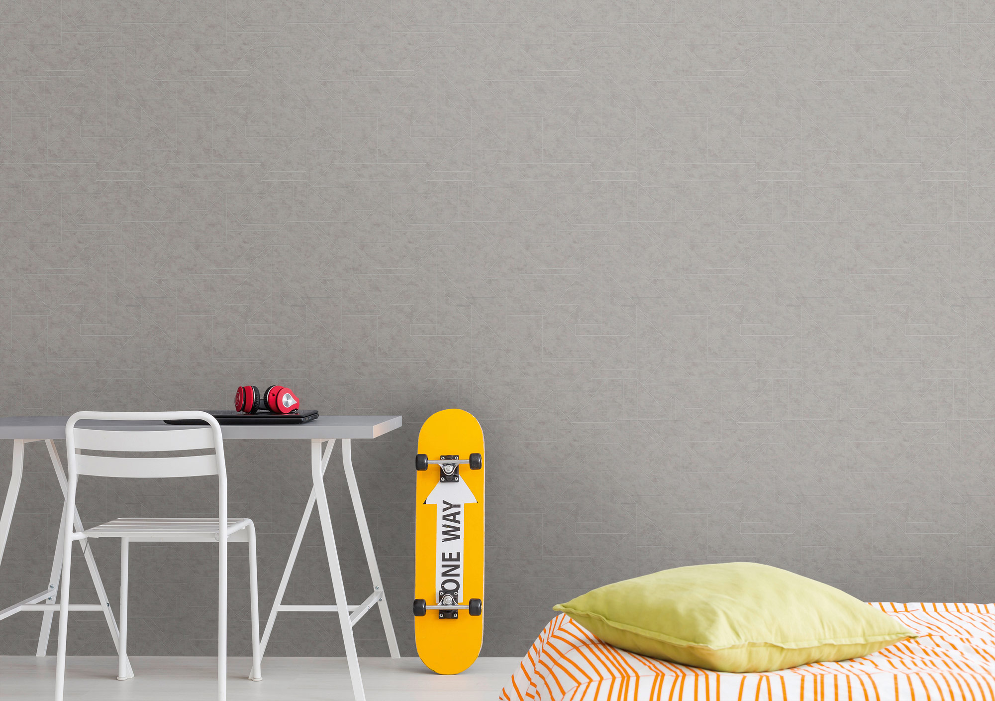 AS Vliestapete MS Travel Styles Geometrisch Grau 391183