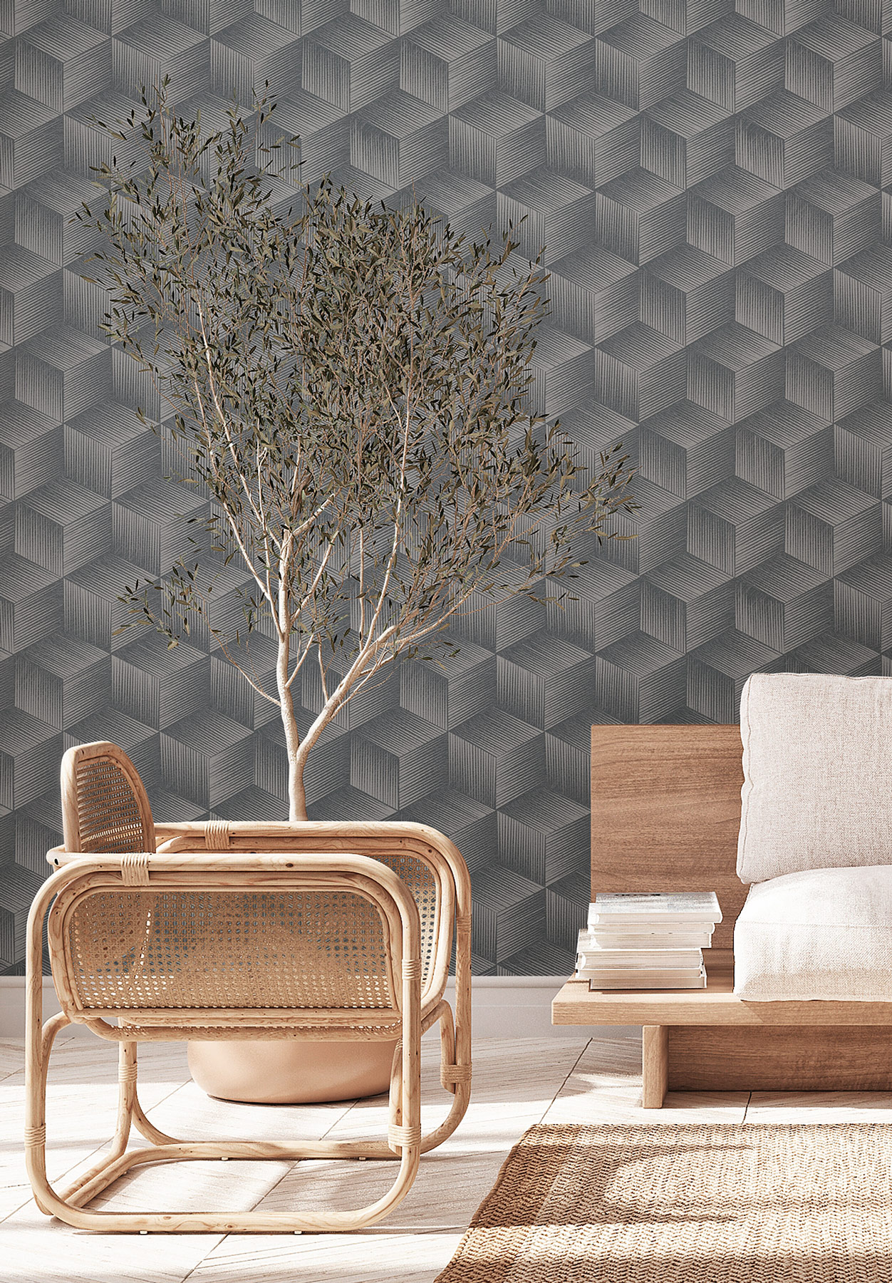 AS Vliestapete Deco Satintapete 3D Tapete 385064