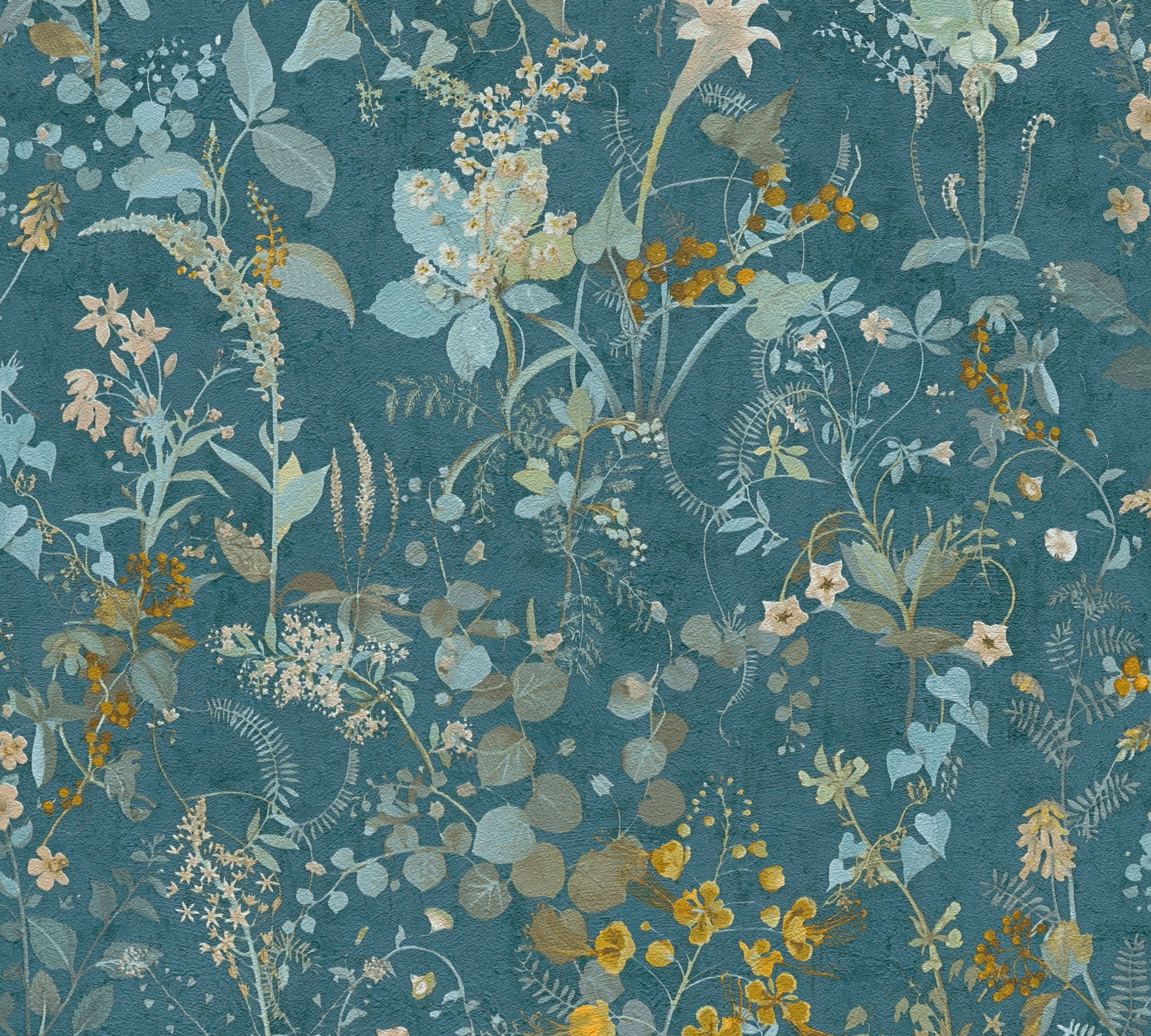 AS Vliestapete The BOS petrol Blumentapete 388253 AS Vliestapete The BOS petrol Blumentapete 388253