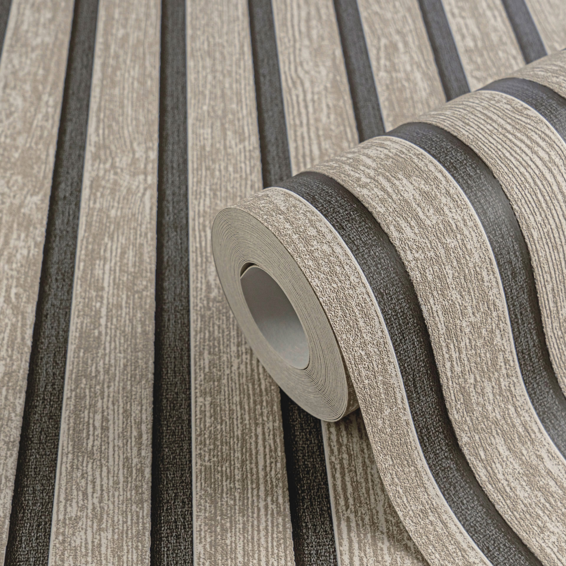 AS Vliestapete Attractive 3 Holzpaneele Beige 790414
