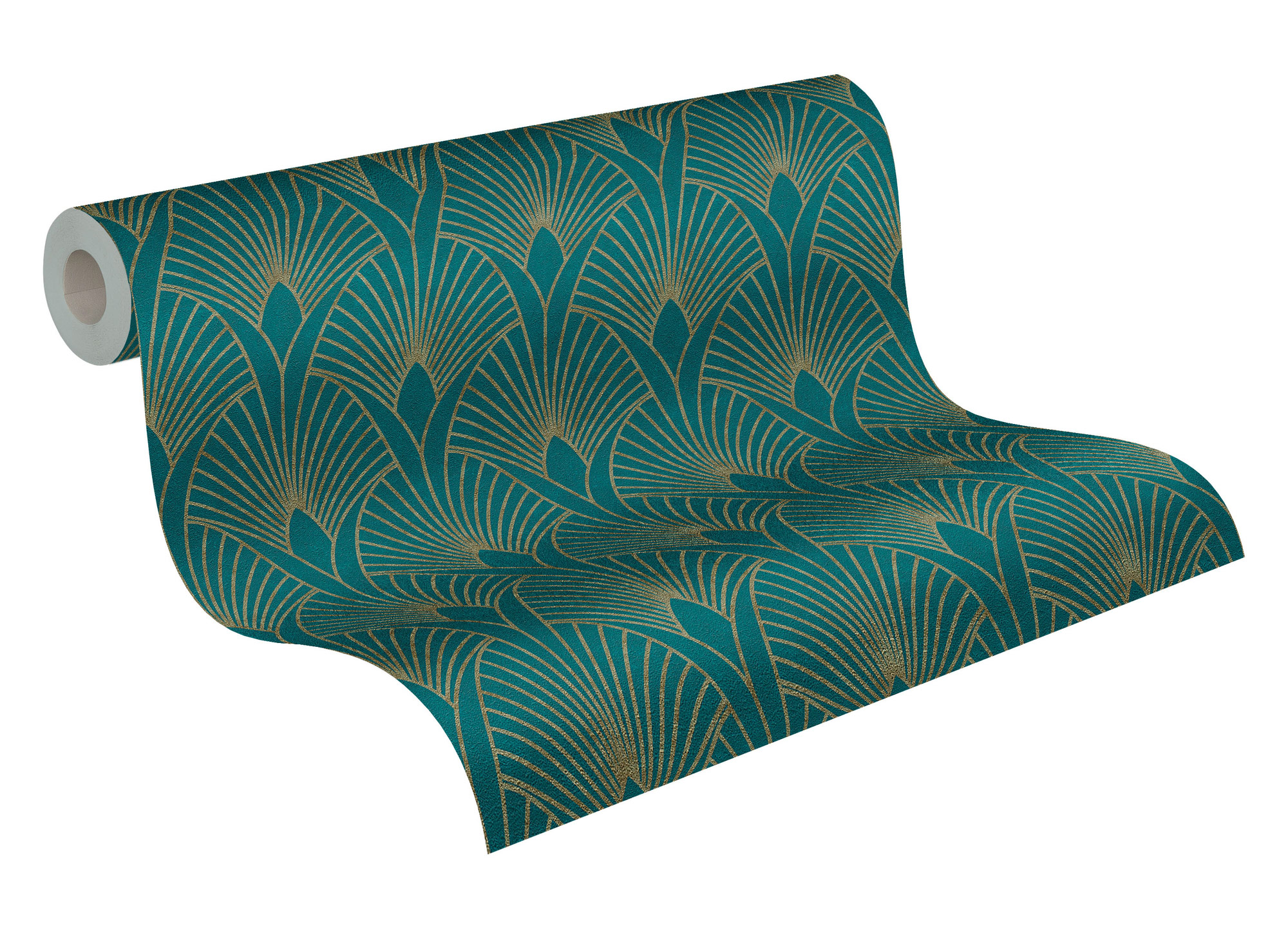 AS Vliestapete New Walls Art Deco Tapete grün 374275