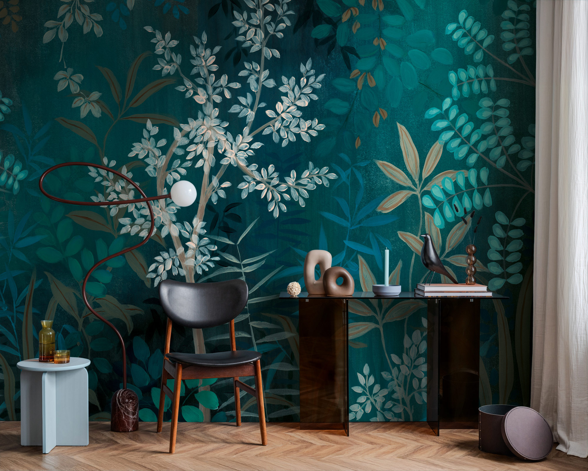 AS Fototapete The Wall 4 Tropisch Blau 396141
