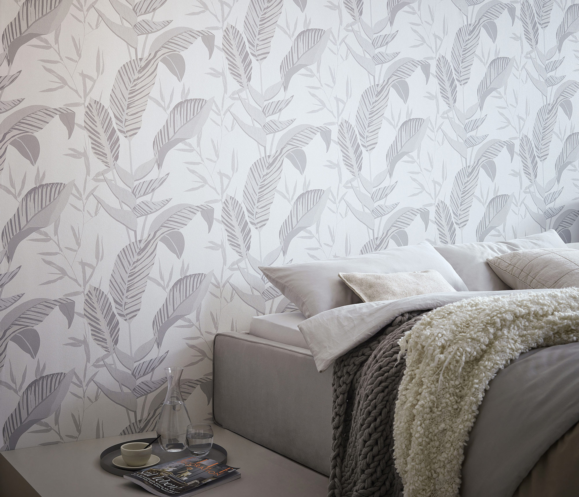 Erismann Vliestapete Elle 3 grau Floral 1033210