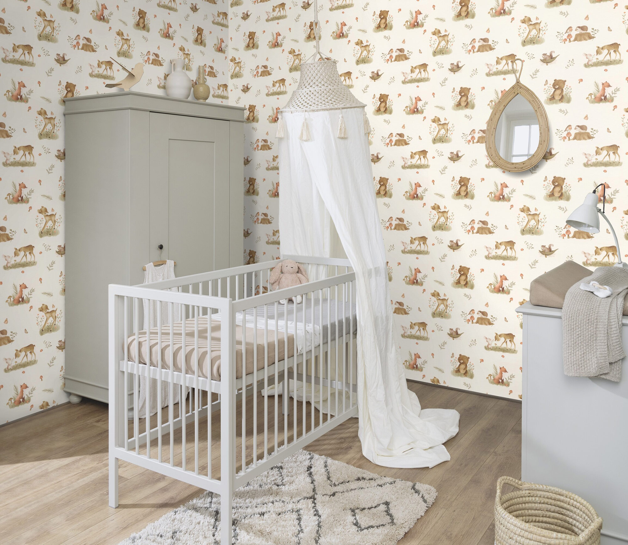 Rasch Vliestapete Kids Word 2 Beige 321104