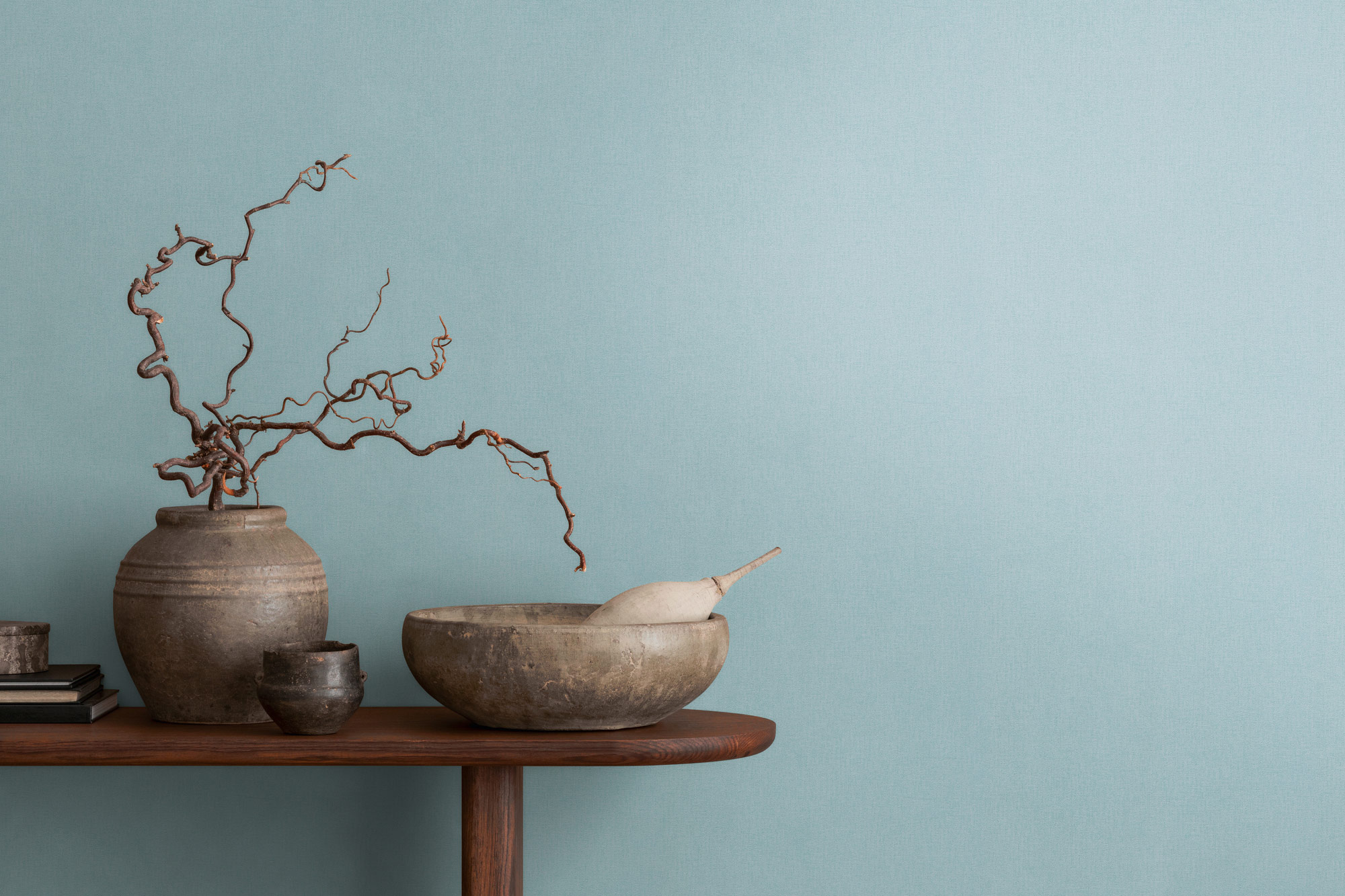 AS Vliestapete Pure Elegance Einfarbig Blau 397843