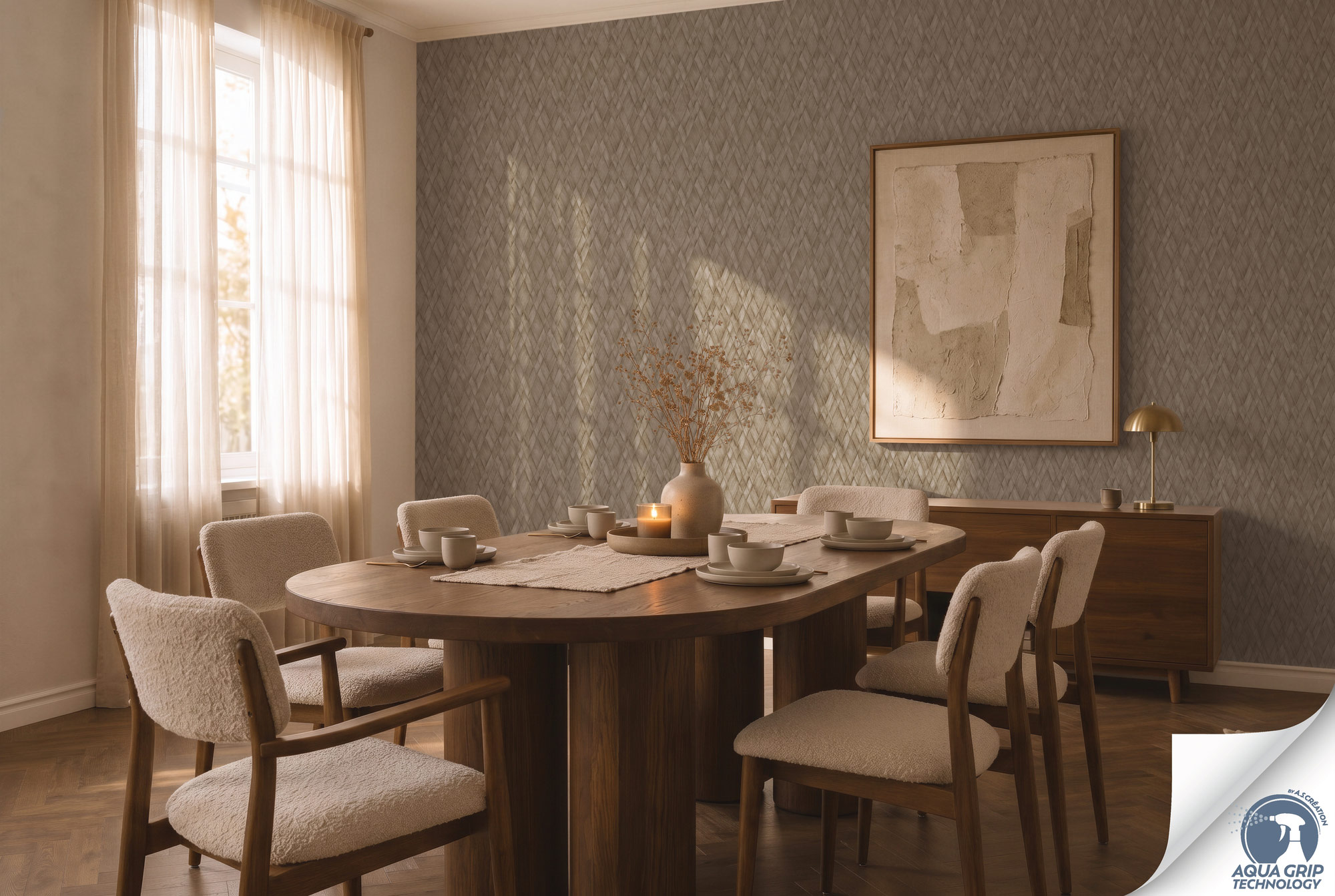 AS Vliestapete Cosiness Designdrop 2 3D-Optik Braun 793134