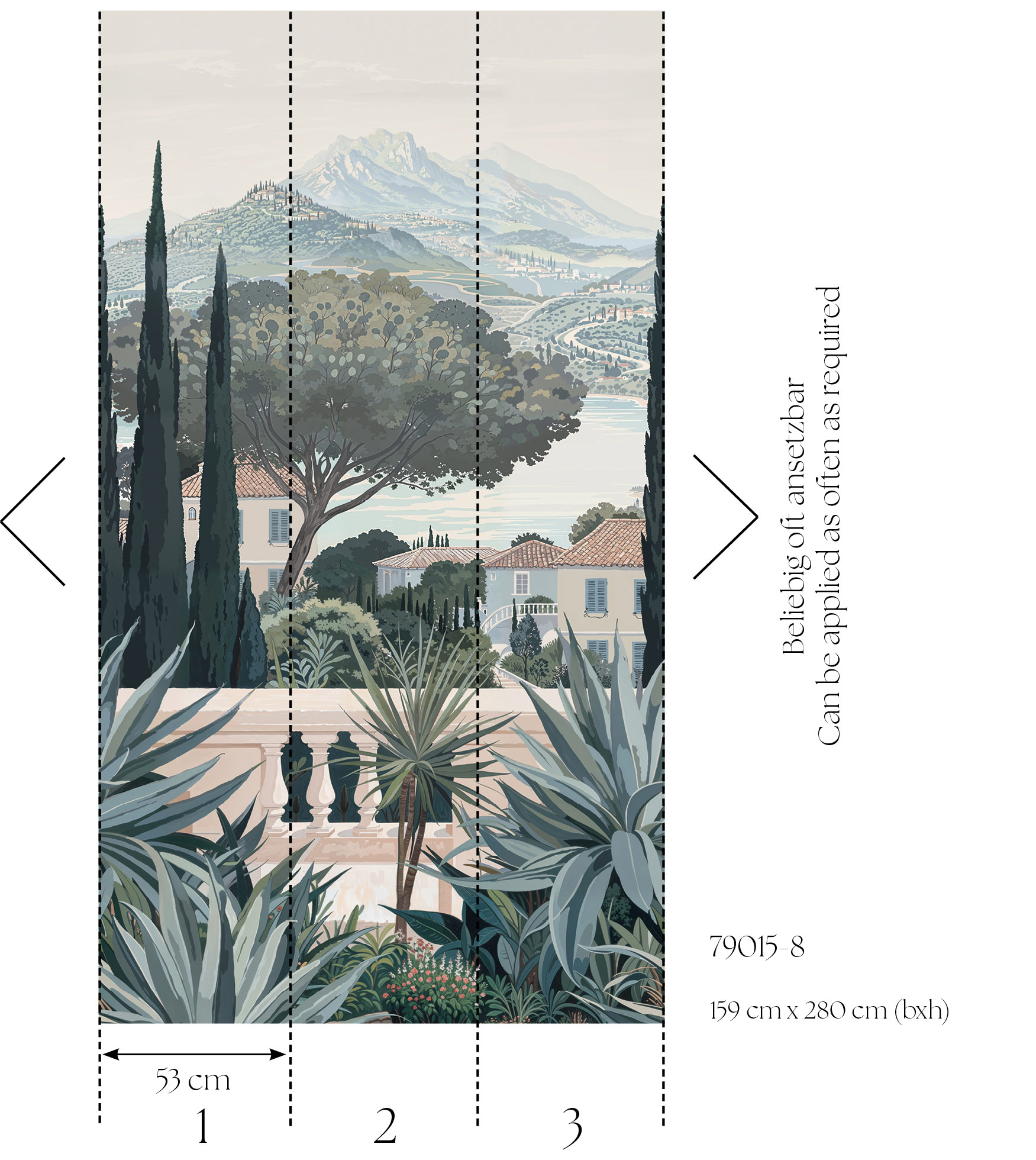AS Fototapete MS Hot Spots Finca Blau 790158