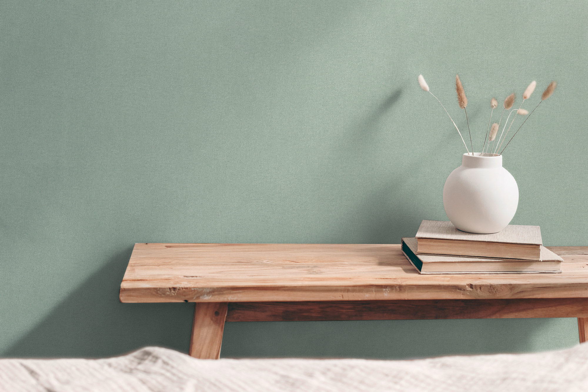 AS Vliestapete Hygge 3 Uni Grün 790972