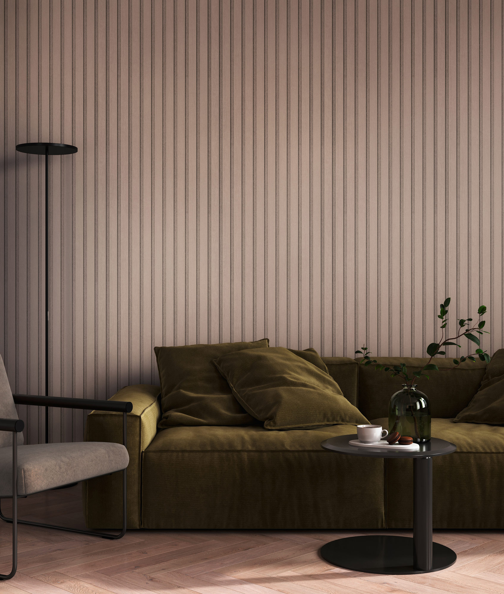 AS Vliestapete Attractive 3 Holzpaneele Beige 790411