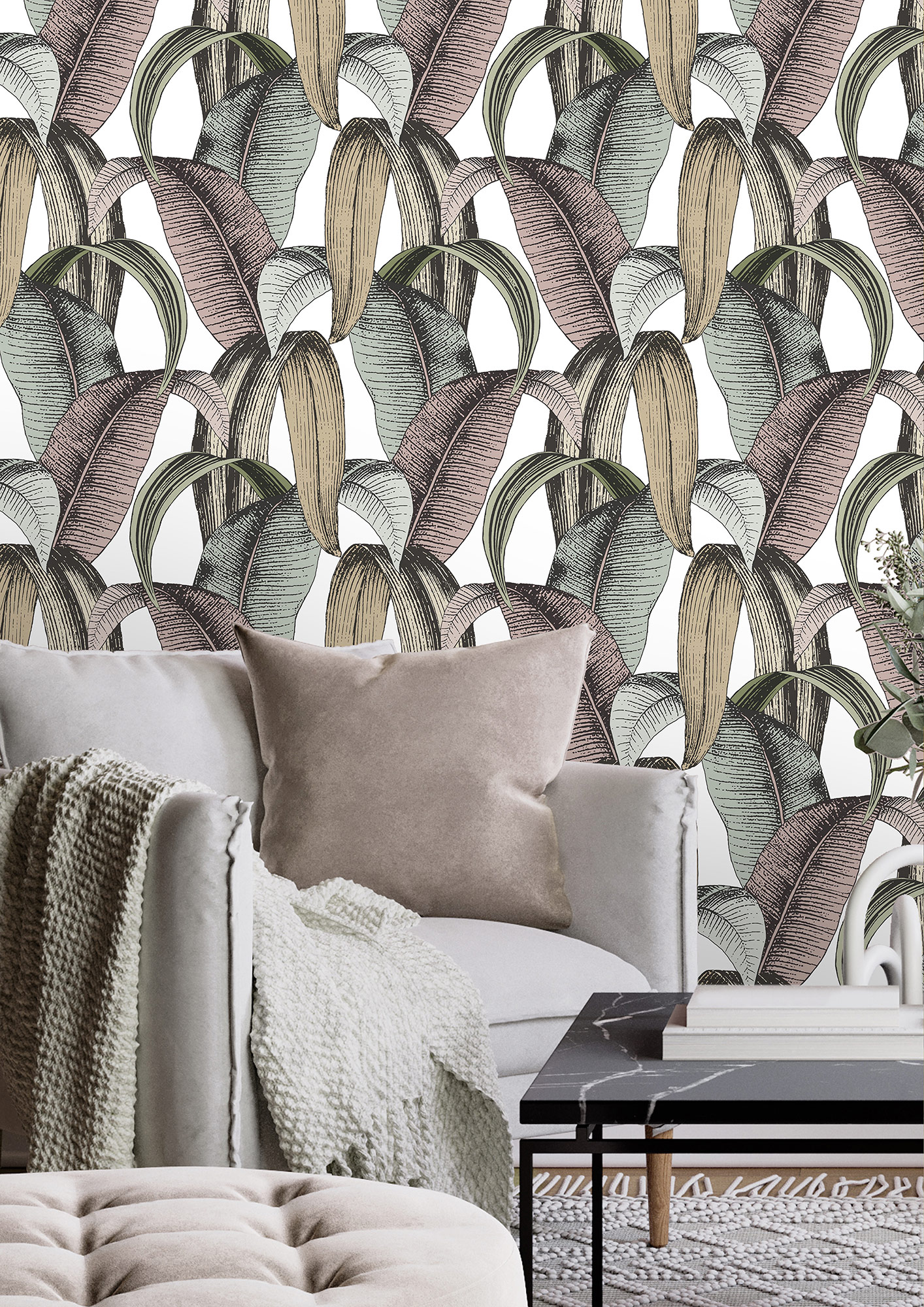 Rasch Vliestapete Symphony Grün-Mint hell 867961