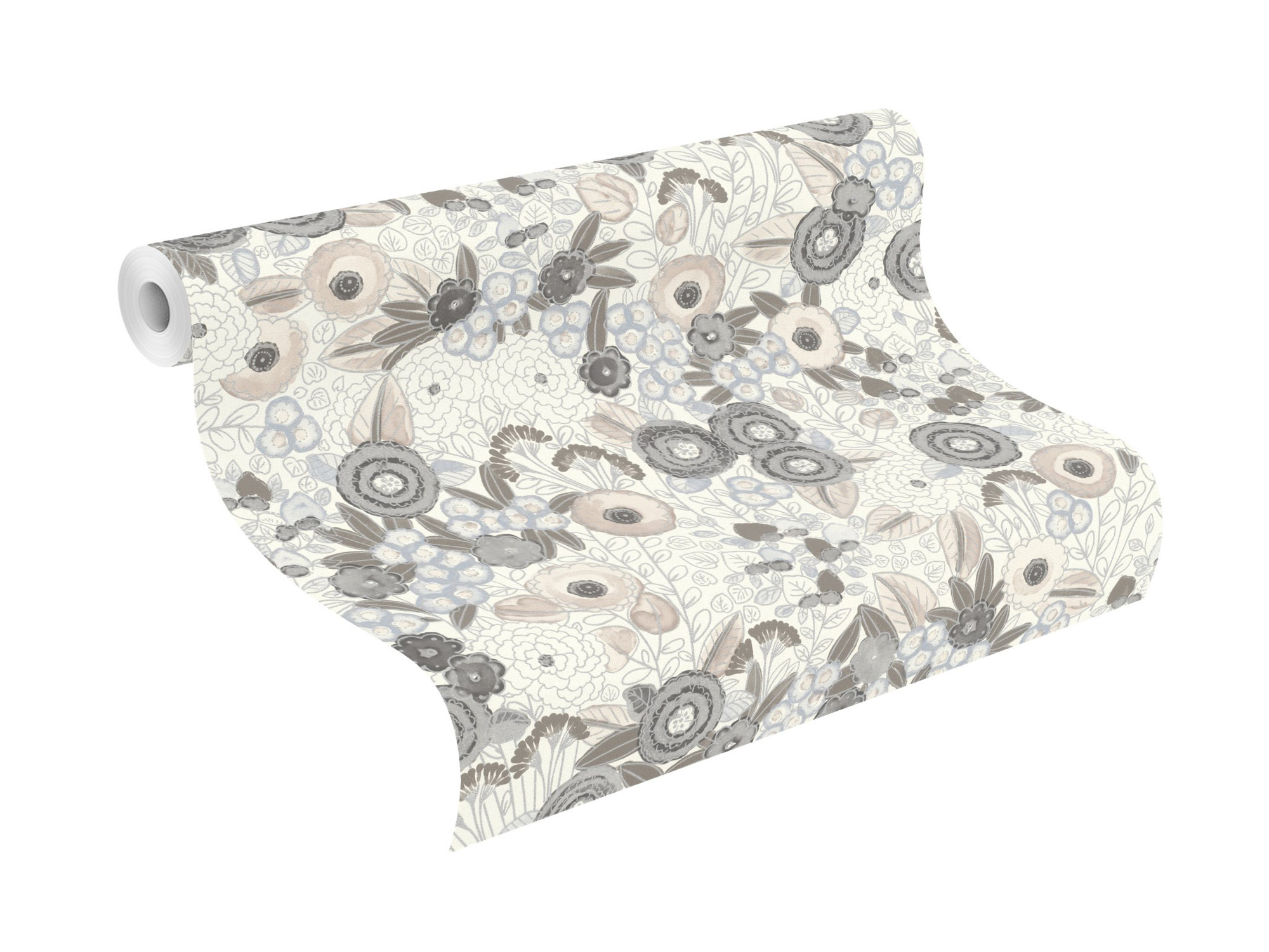 Rasch Vliestapete Symphony Silber-Silbergrau 868920