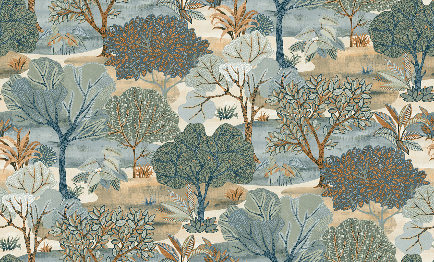 Thomas Vliestapete Attraction blau Bäume AL26252