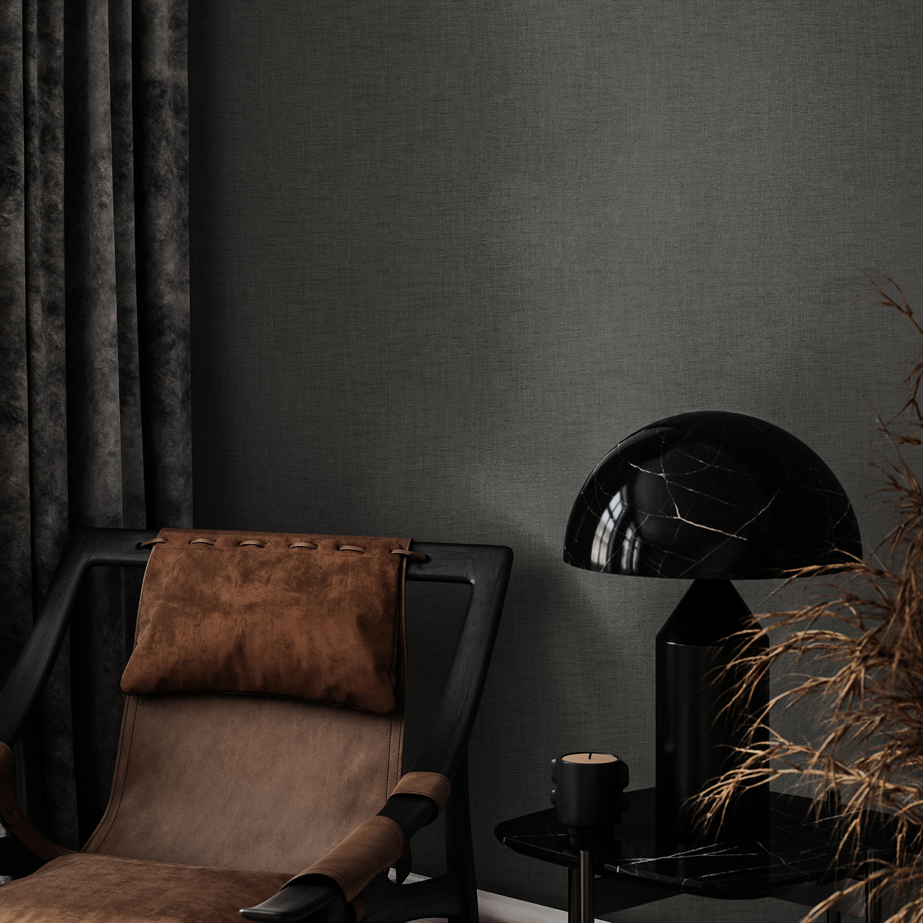 Hohenberger Vliestapete Tesoro Collage Uni Grigio 65606