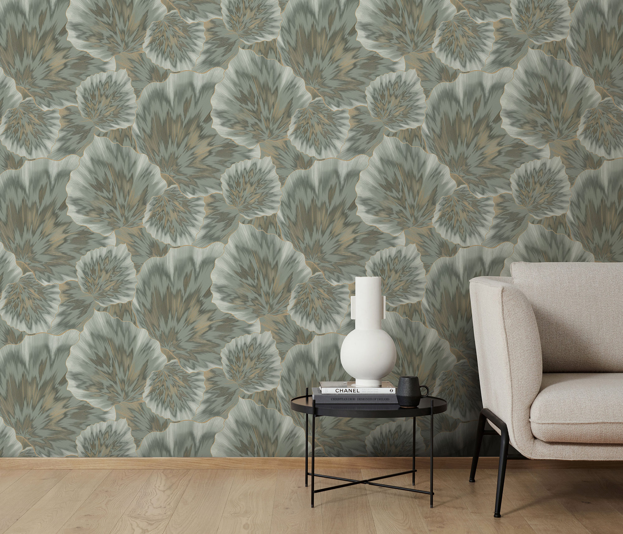 Erismann Vliestapete Spotlight 2 grün Blätter 1040224