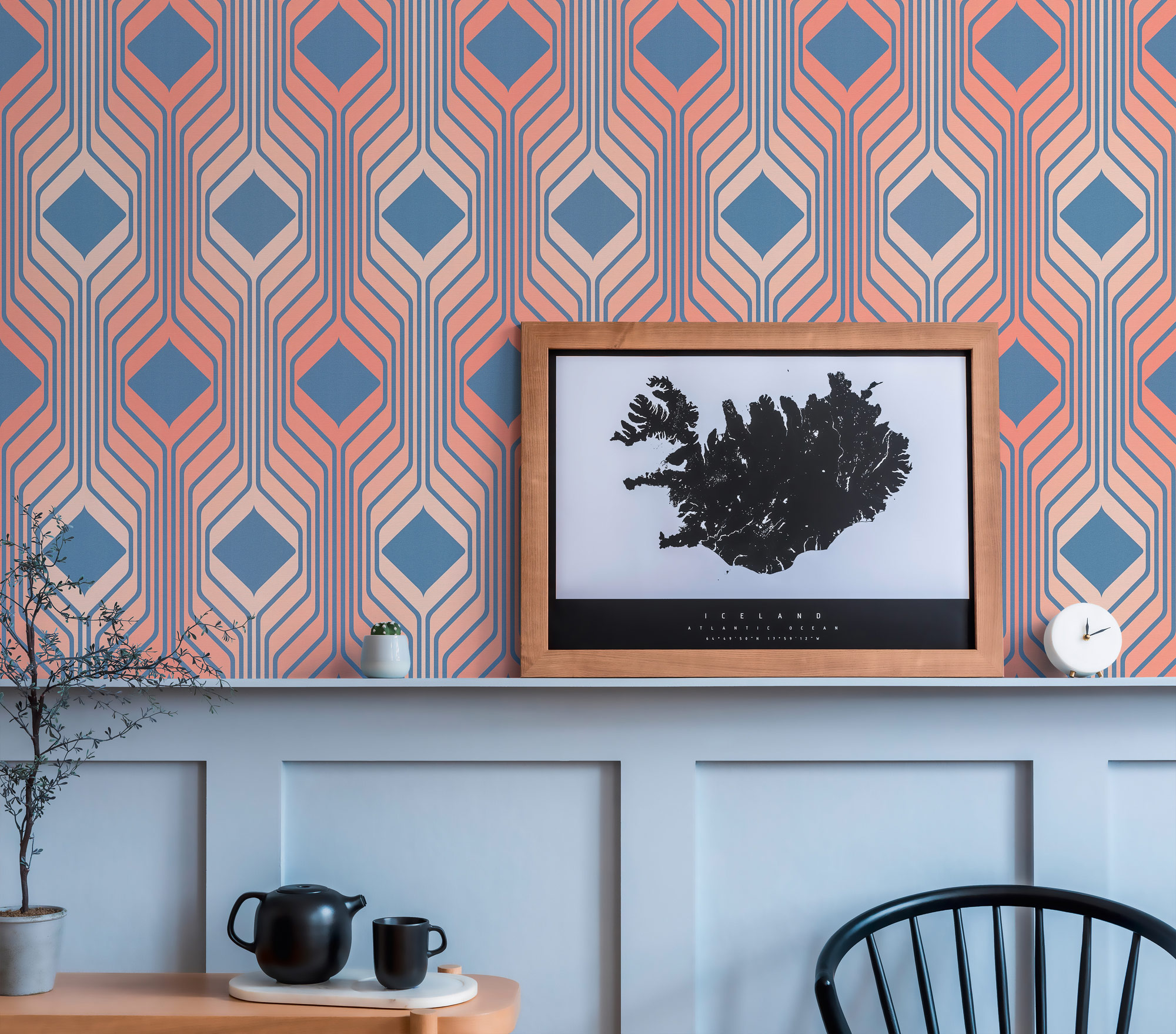 AS Creation Vliestapete Retro Chic Blau 395322