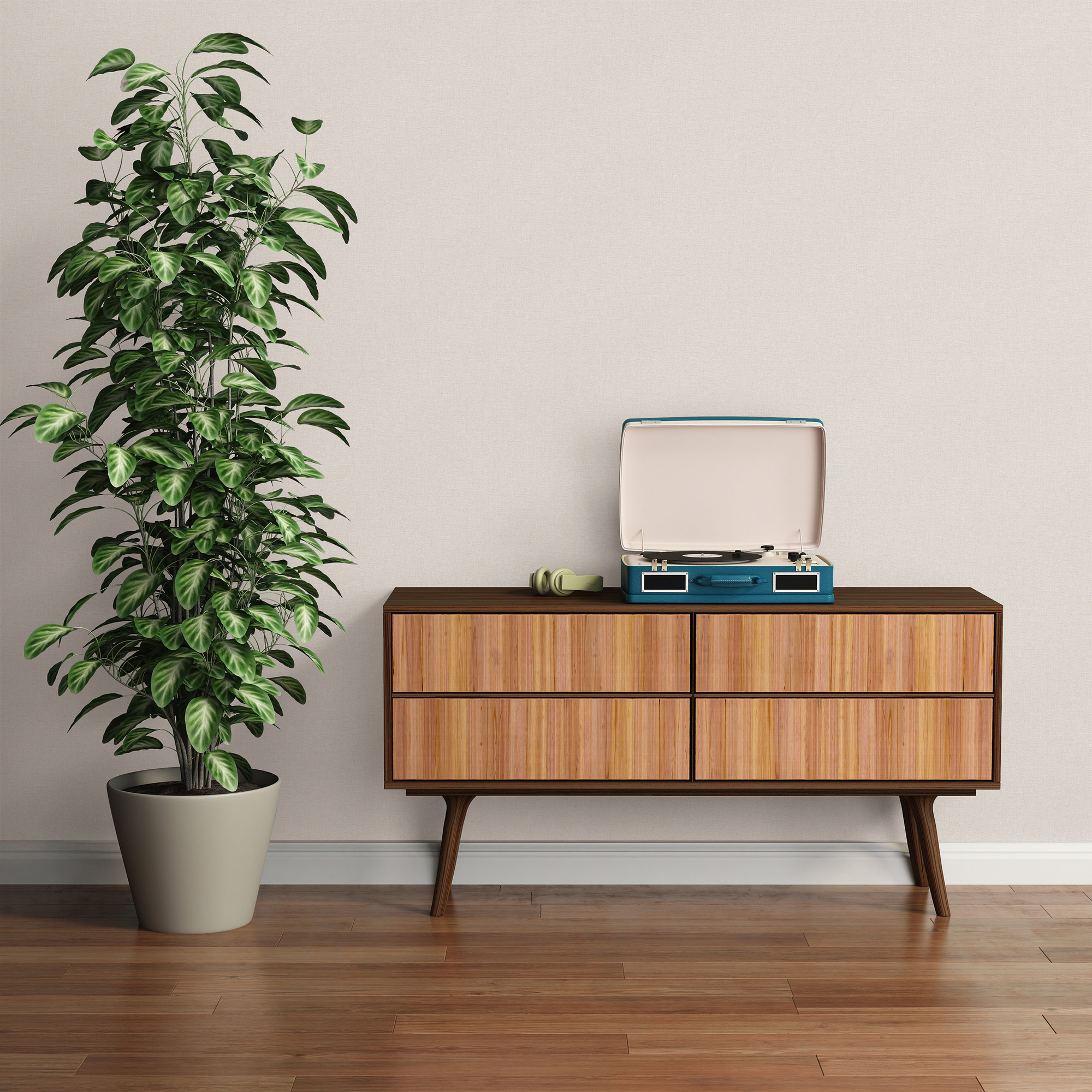 Livingwalls Vliestapete Famous Garden Unitapete 393531