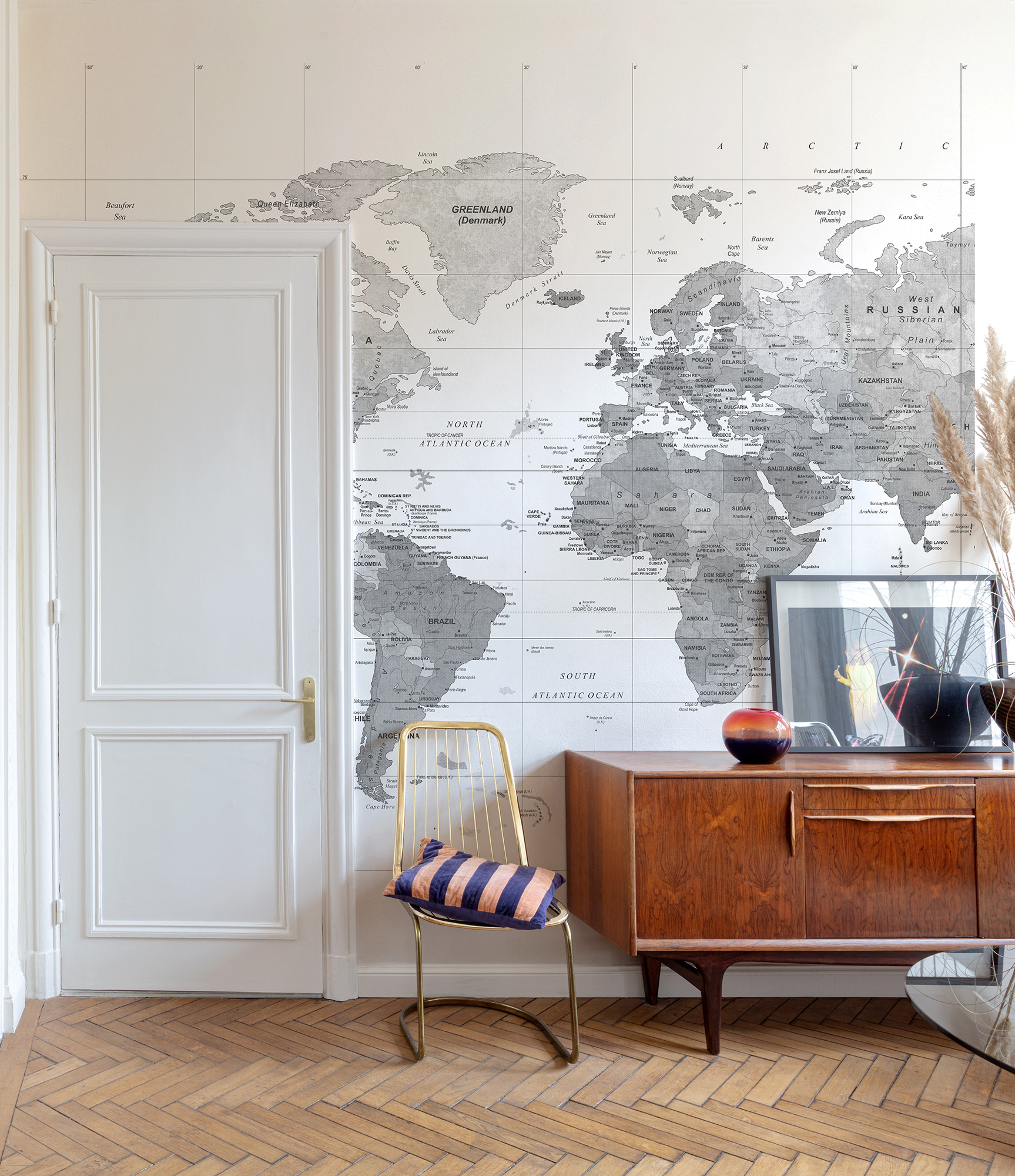 Grandeco Wandbild Mural Young Edition Weltkarte ML3002