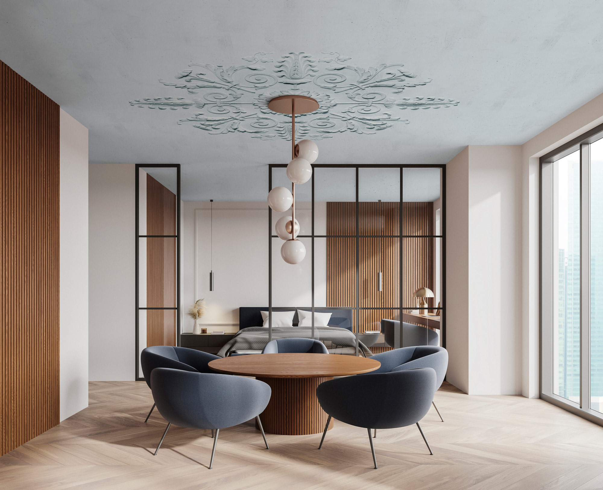 AS Fototapete Walls by Patel 5 3D Blau DD134669