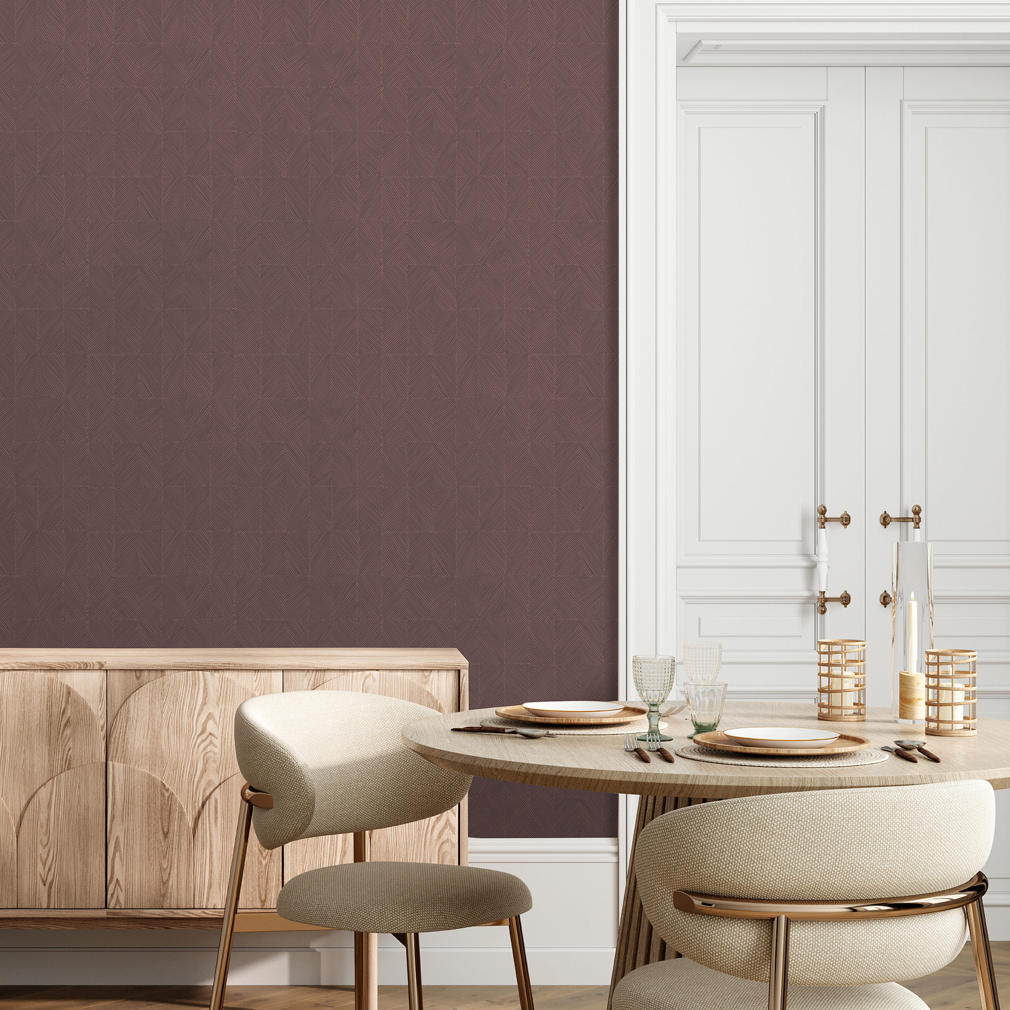 Hohenberger Vliestapete Chalk Rhompus Blush 65509