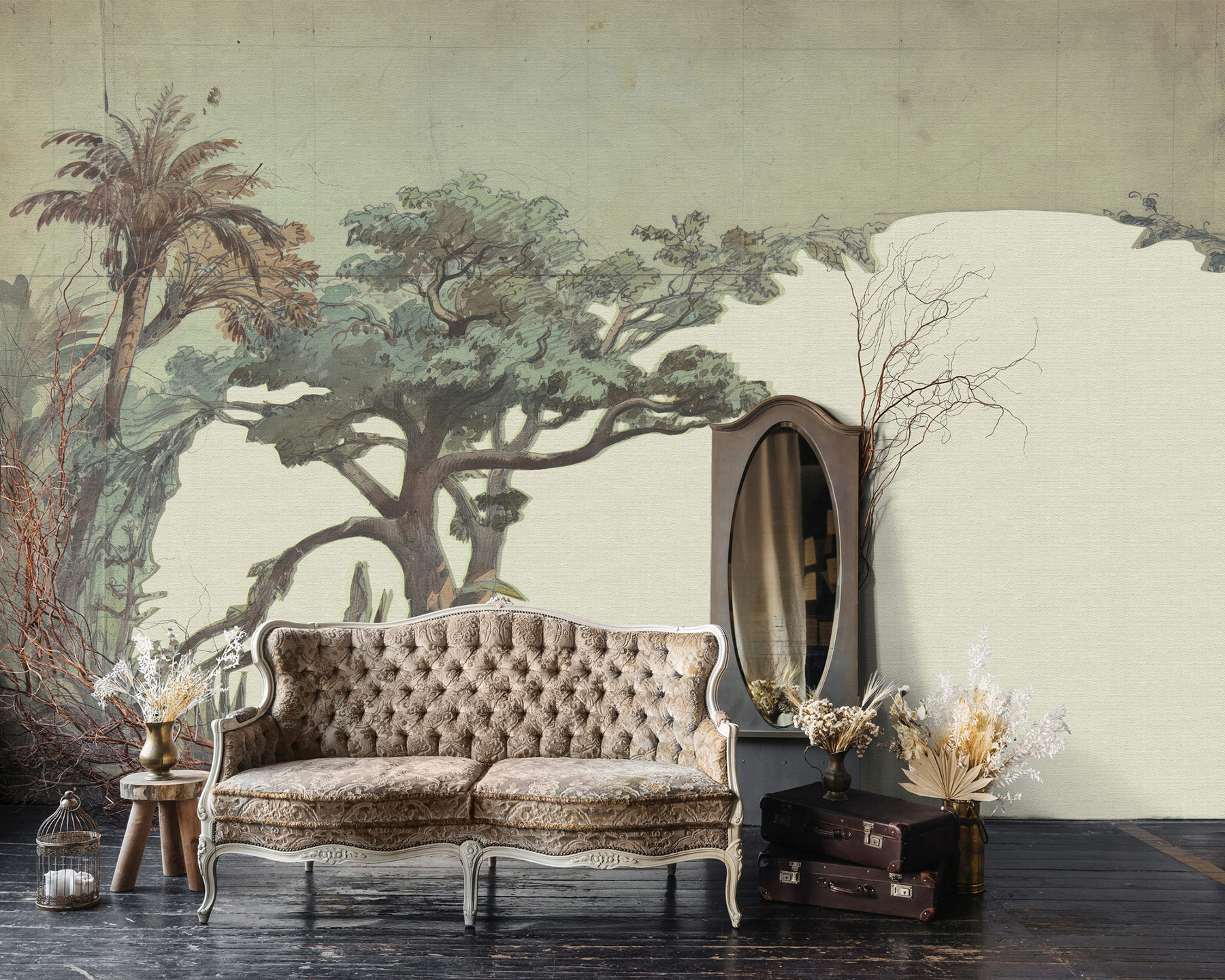 AS Fototapete Walls by Patel 5 Bäume Grün DD134429