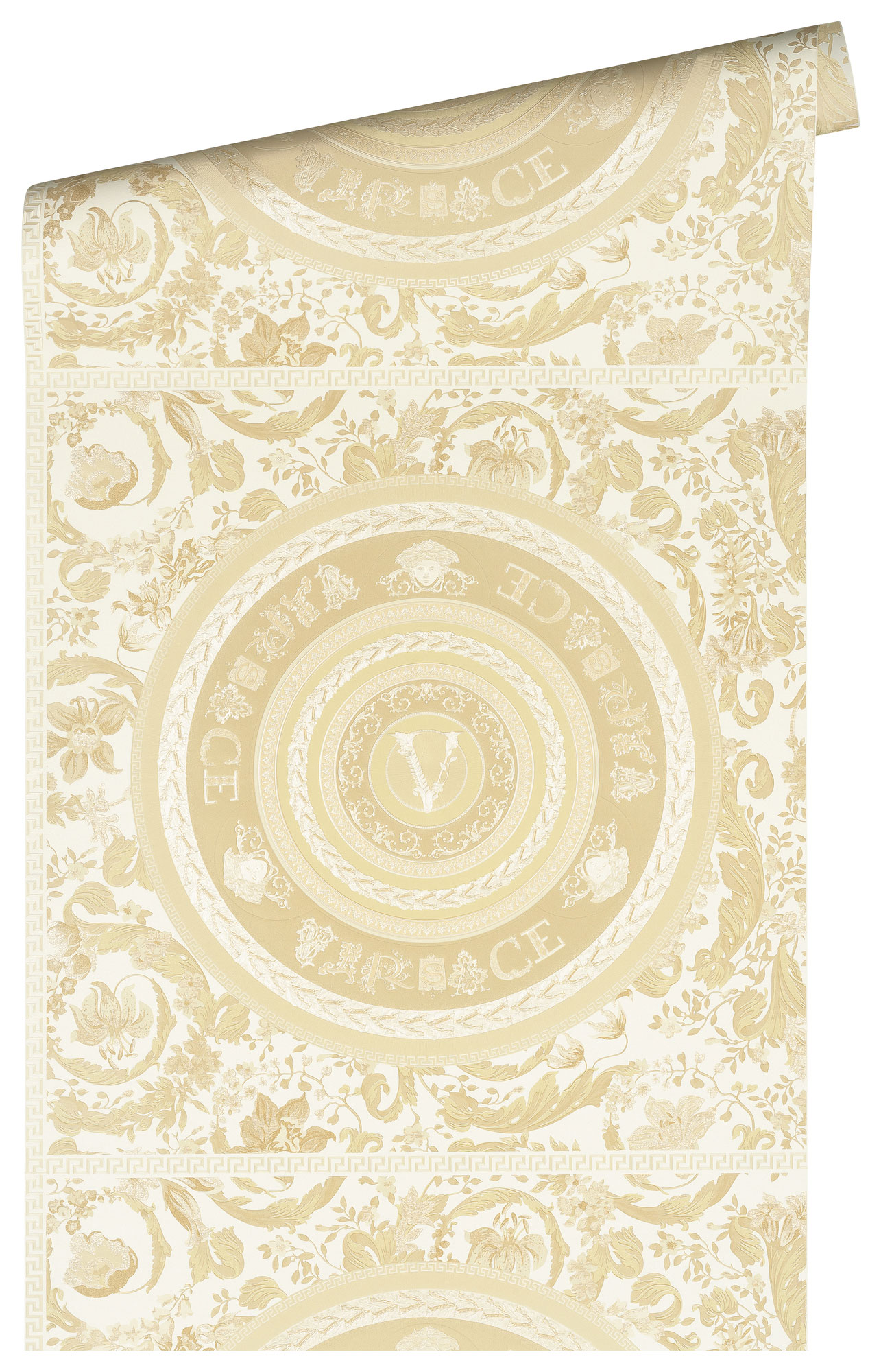 AS Vliestapete Versace 5 Florale Tapete Beige 387053