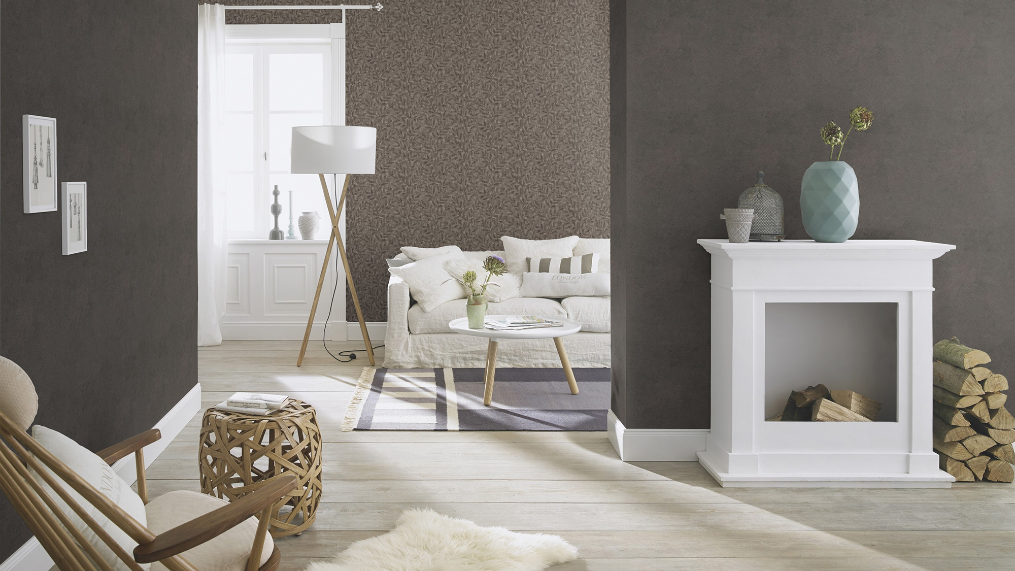 Rasch Vliestapete Factory V Blattmuster 315059