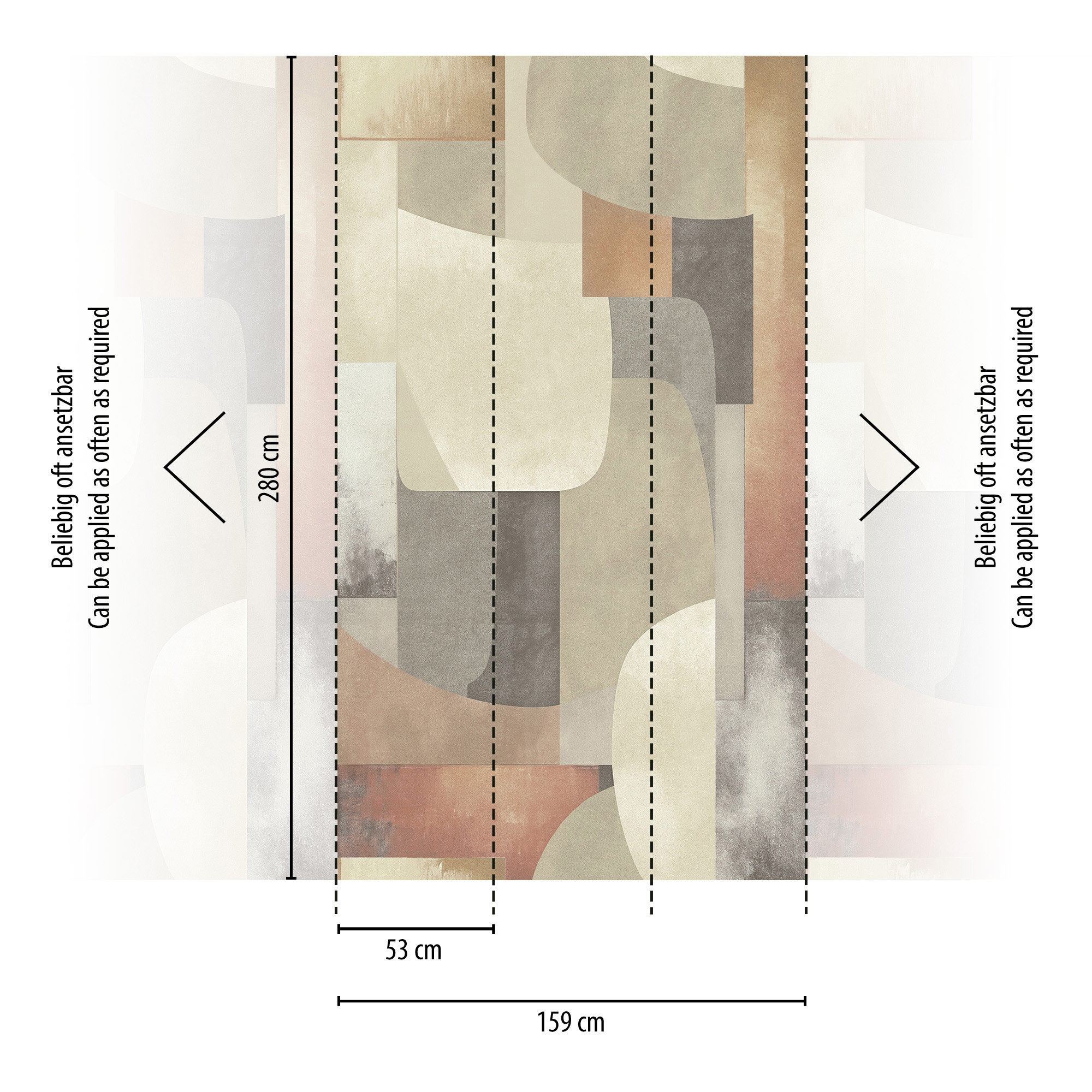 AS Fototapete CosmoLiving Abstrakt Beige 791454