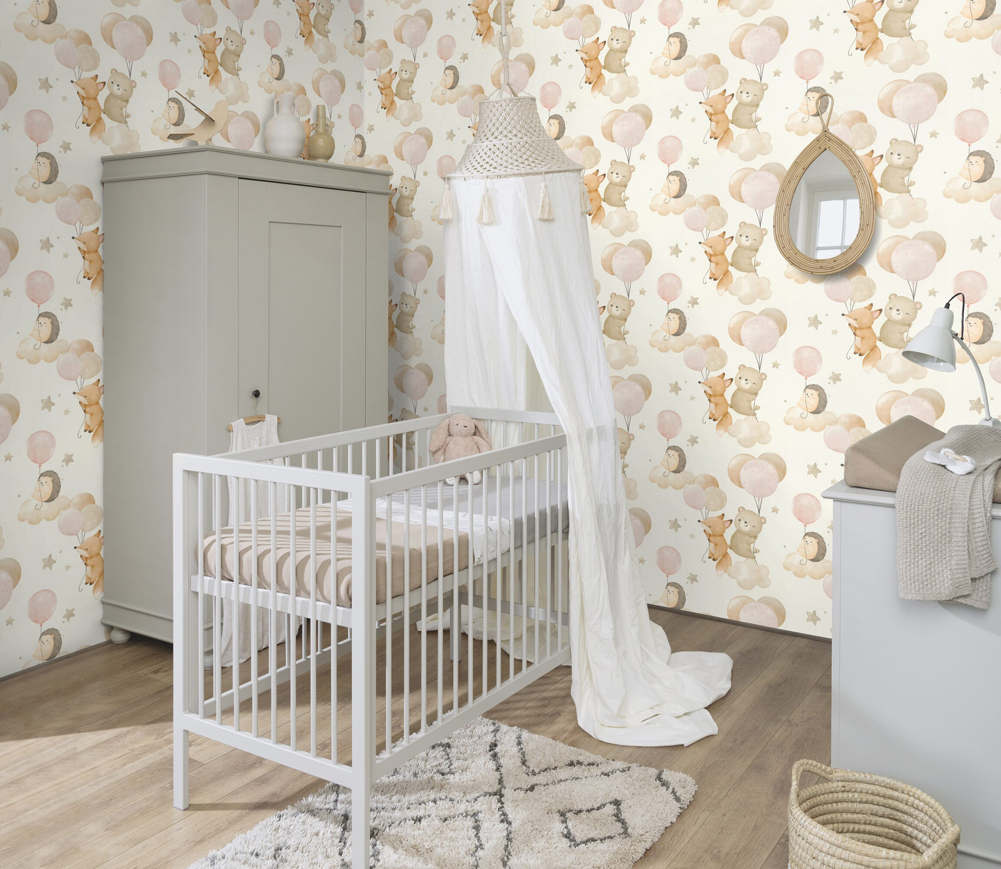 Rasch Vliestapete Kids Word 2 Pink 302110