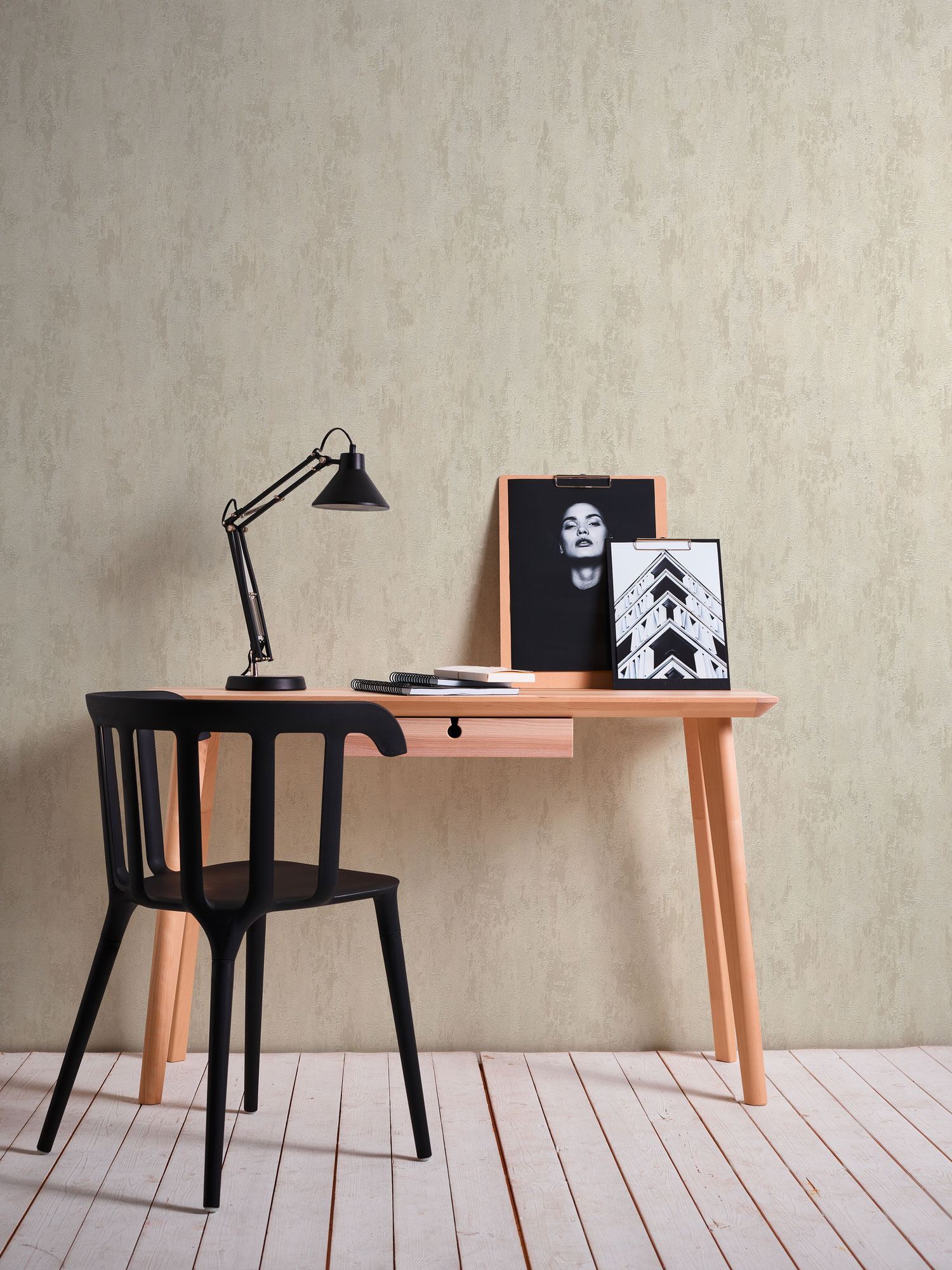 AS Vliestapete Trendwall 2 Unitapete beige/creme 326514