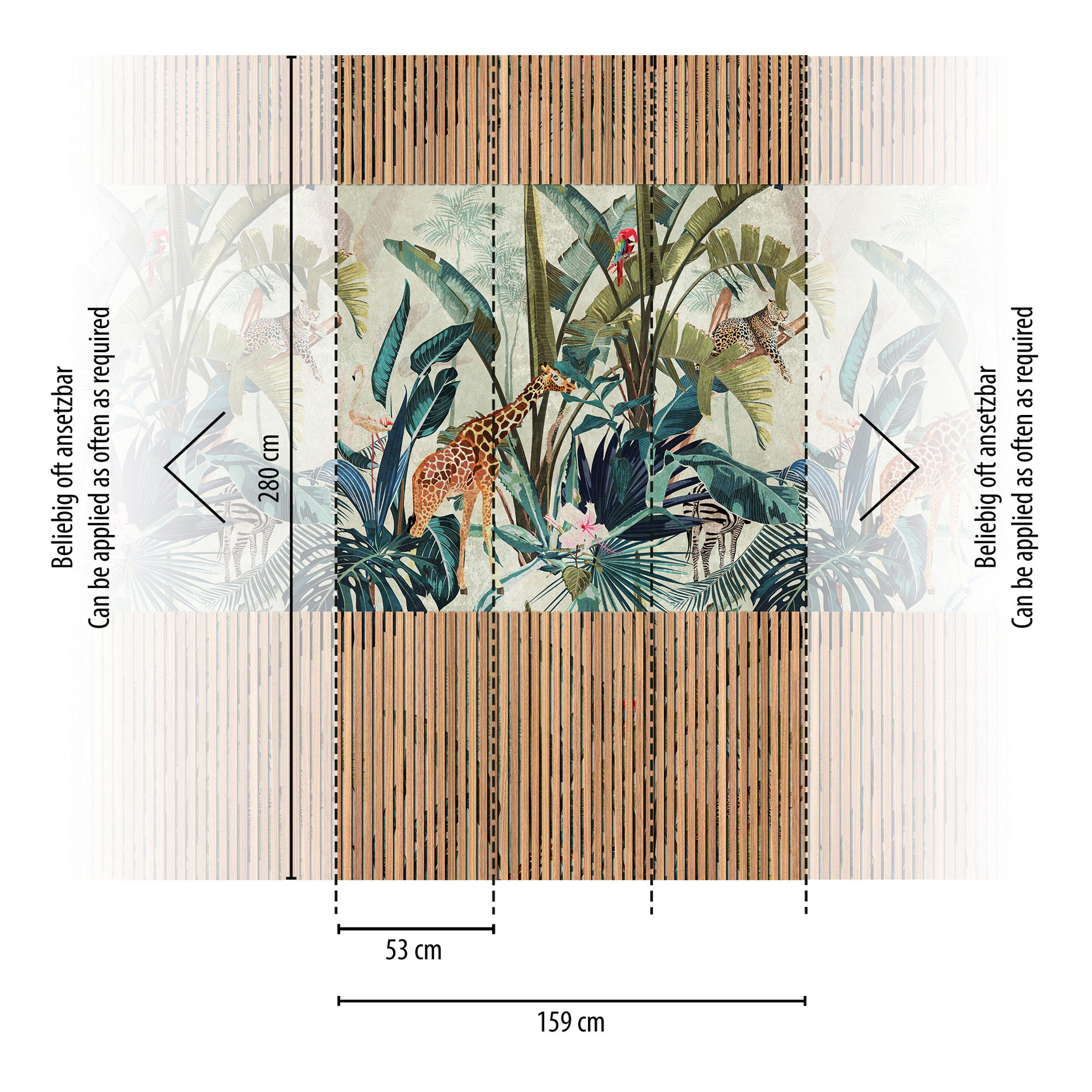 Livingwalls Vliestapete The Wall 3 Tiere 398531