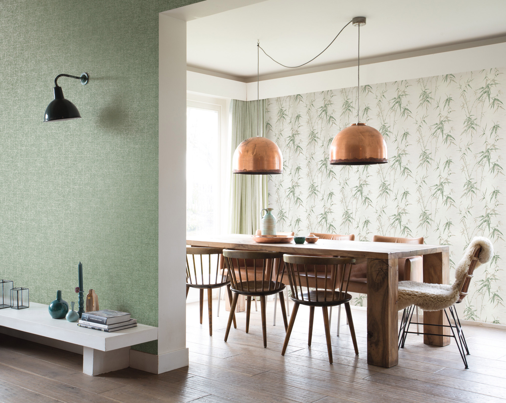 Rasch Vliestapete Tapetenwechsel 2 Textil Uni metallic 50784