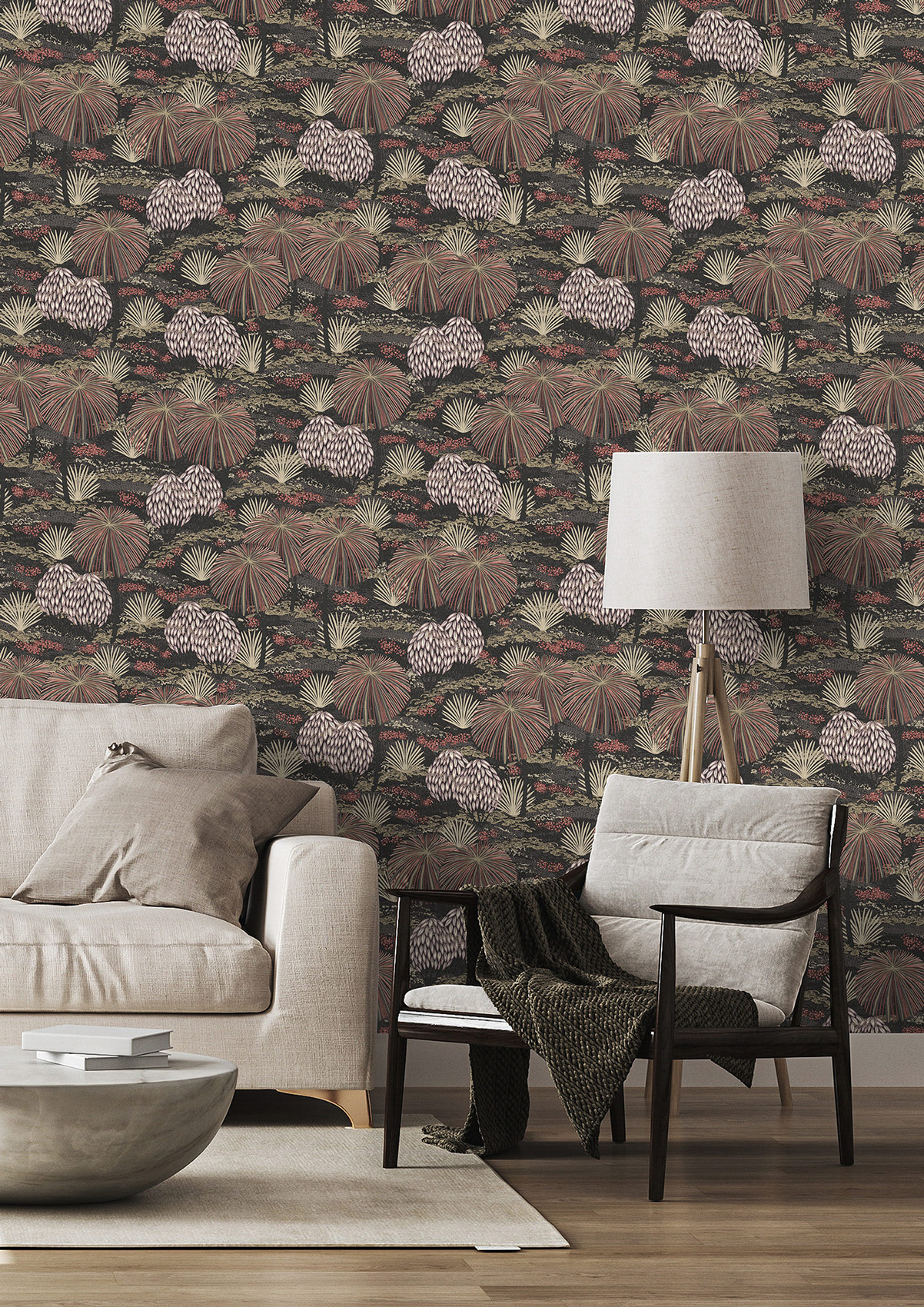 Rasch Vliestapete Symphony Rot-Rostrot 868616