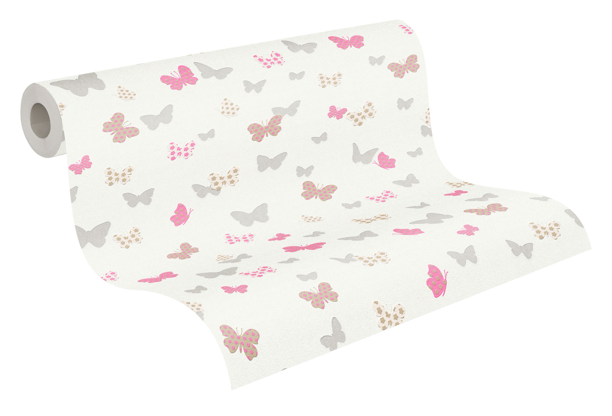 AS Vliestapete Attractive Schmetterlinge weiss 369332